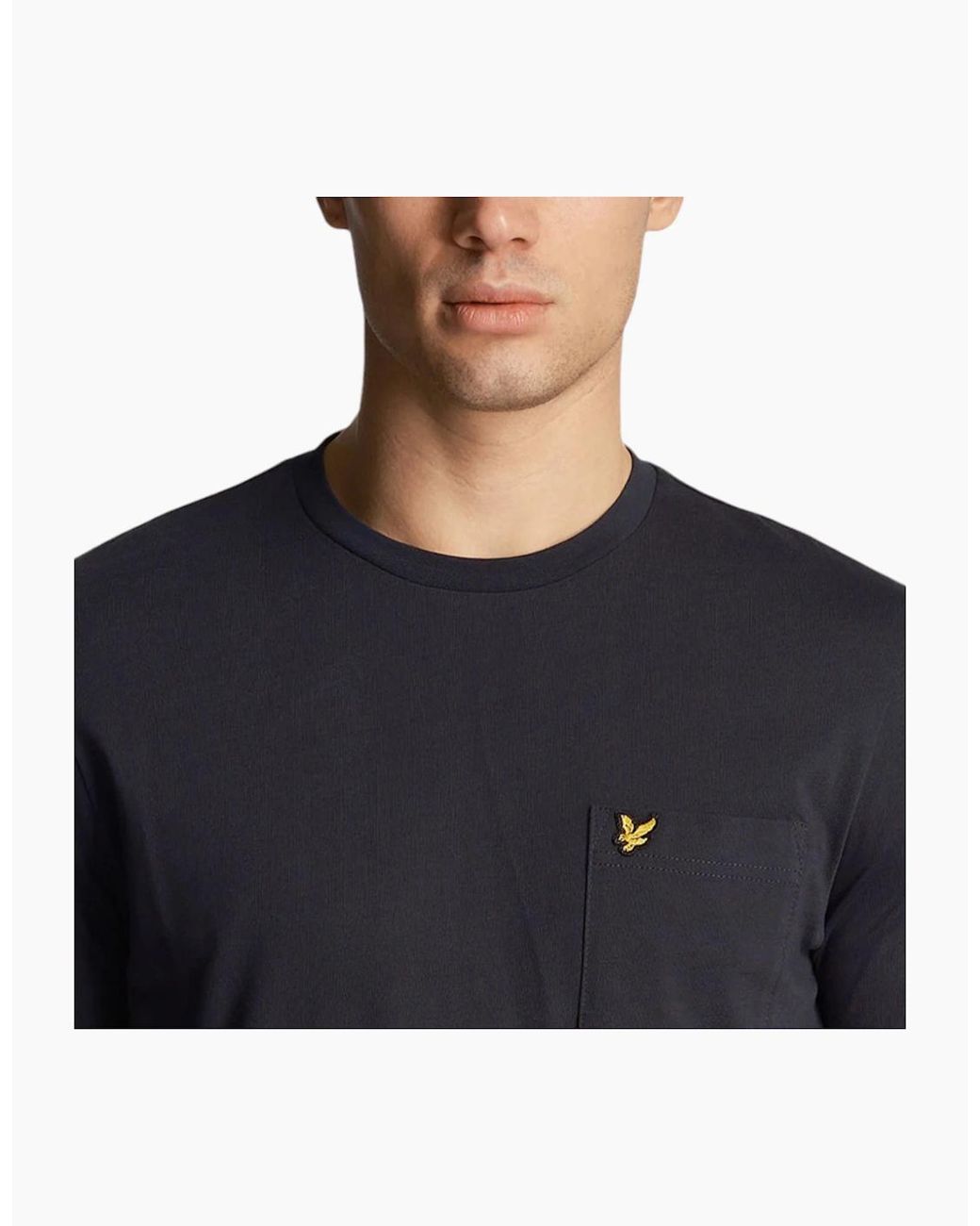 Lyle & Scott Black Lyle & Scott Short Sleeve T Shirts Pocket Regular Fit Summer Cotton Tee New for men
