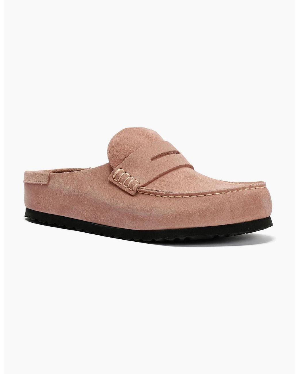 Birkenstock Clogs Pink Birkenstock Naples Suede Clay Regular Clogs