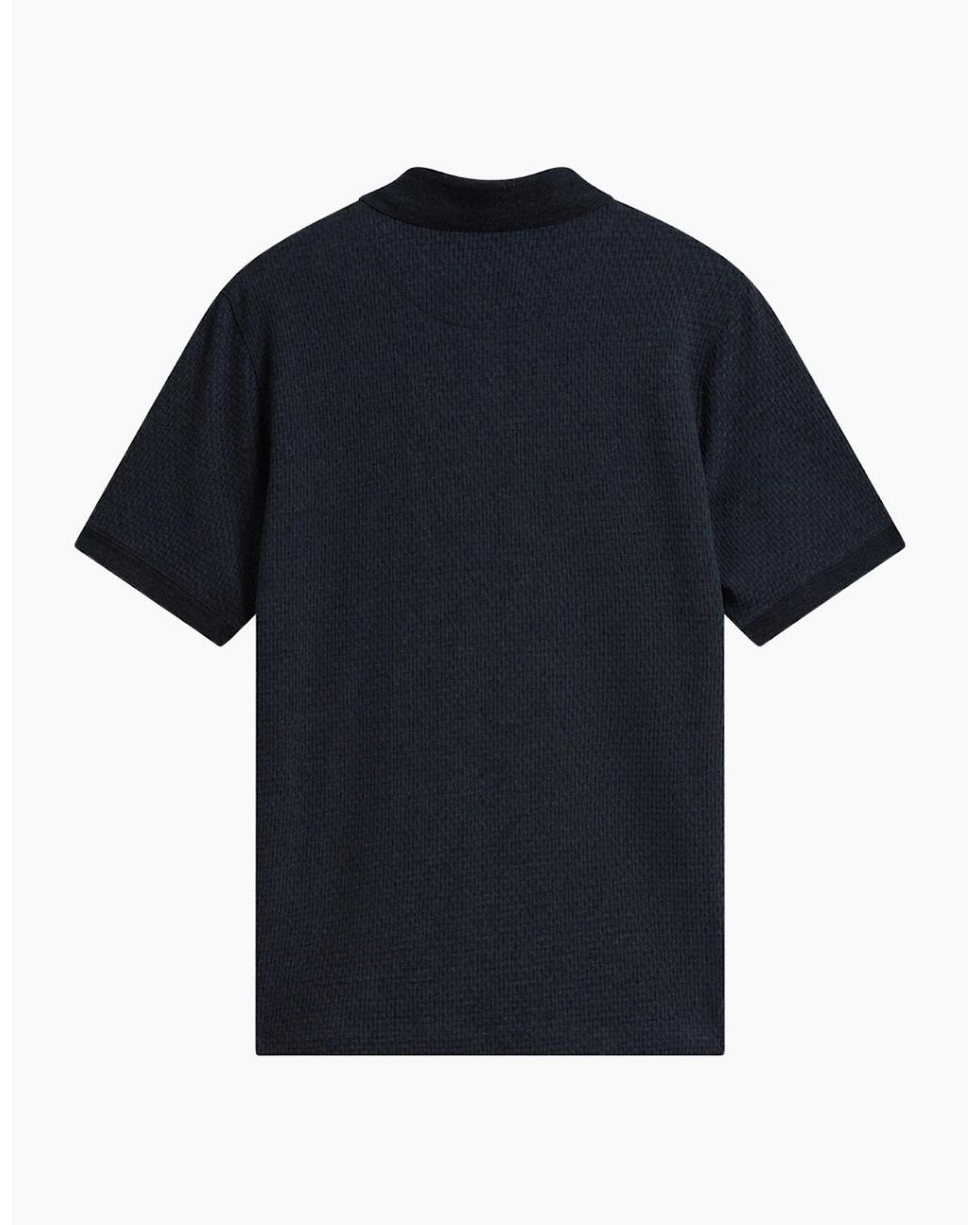 Ted Baker Blue Redman Regular Textured Polo Shirt for men