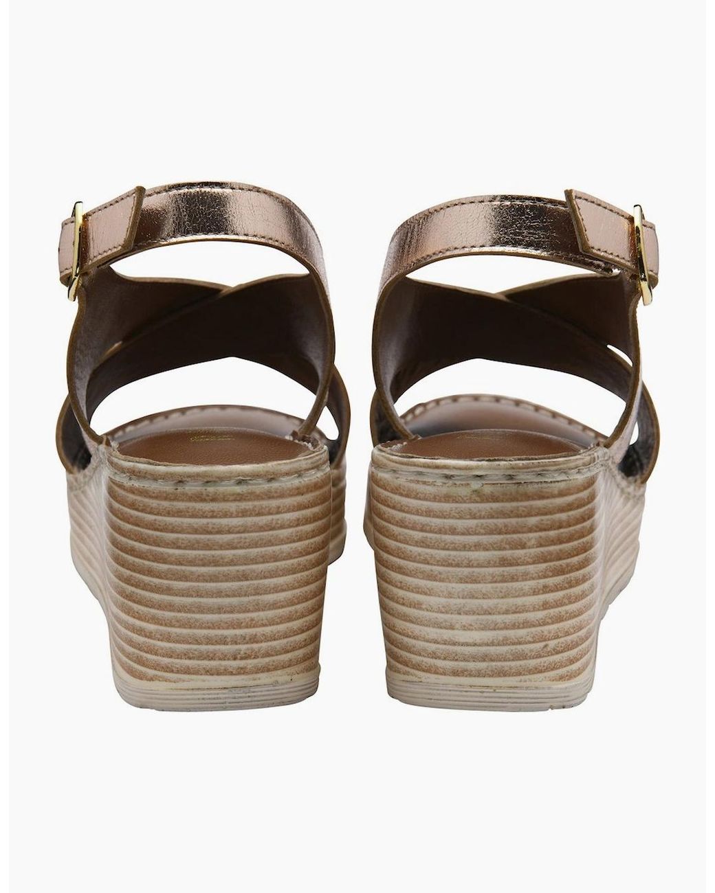 Ravel Metallic Branton Wedge Sandals