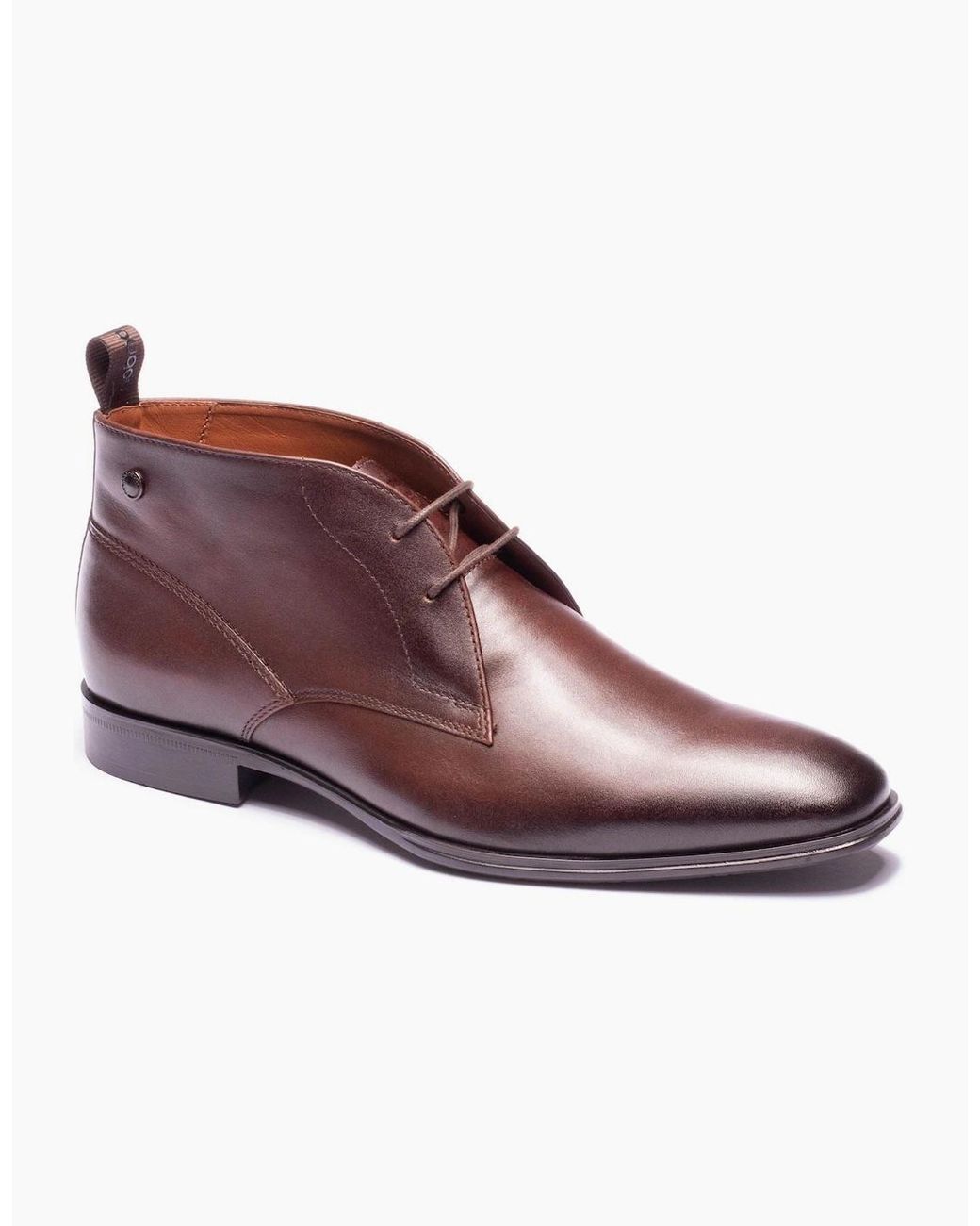 Base London Purple London Archer Leather Ankle Boots for men