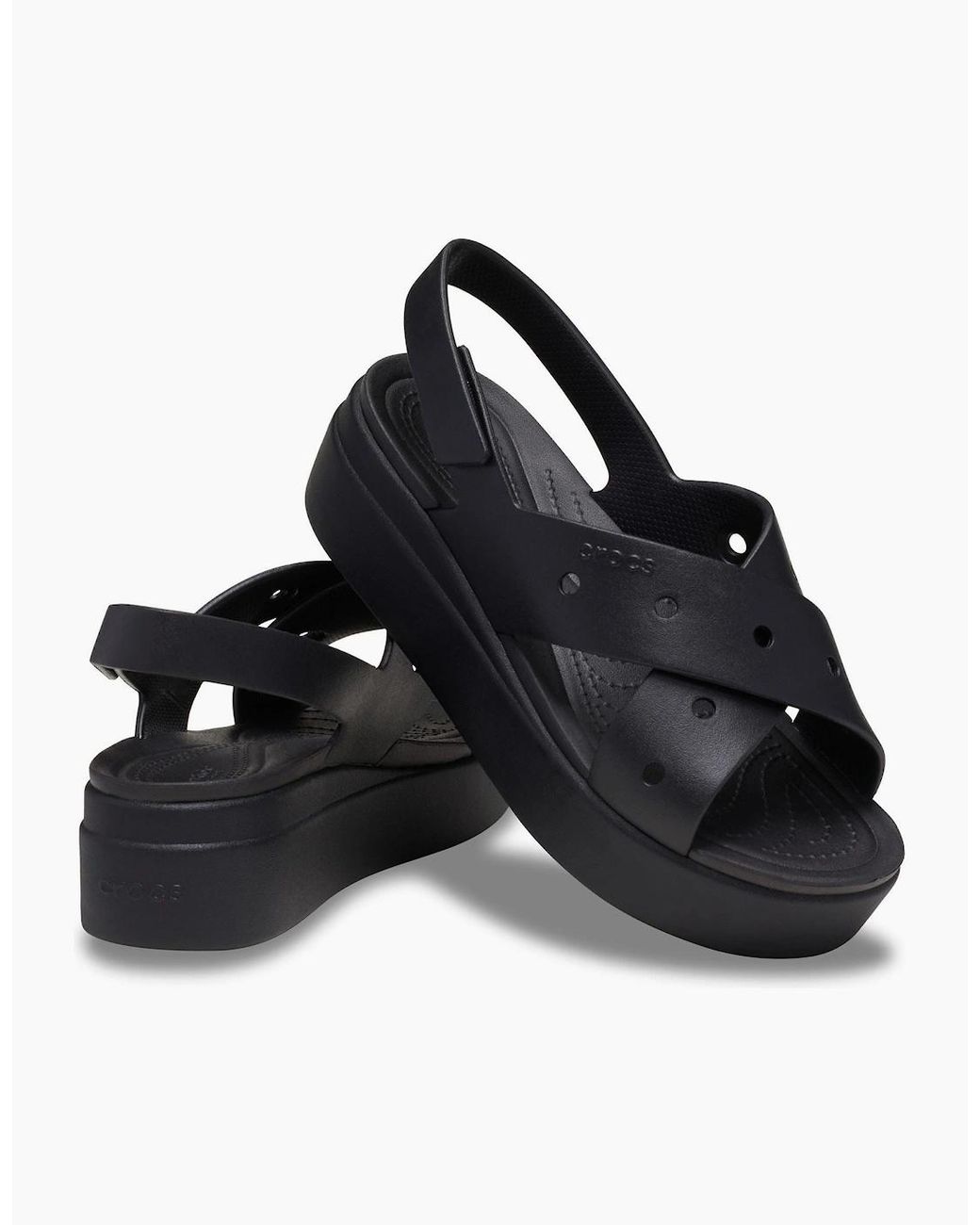 CROCSTM Black Brooklyn 4U Eva Sandals