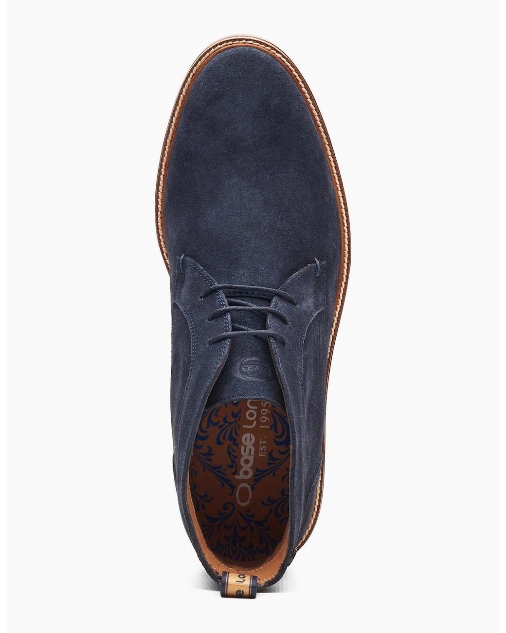 Base London Blue London Lincoln Chukka Boots for men