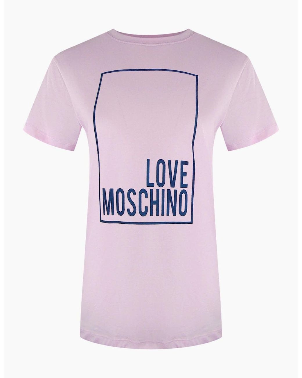 Love Moschino Pink Box Logo T-Shirt
