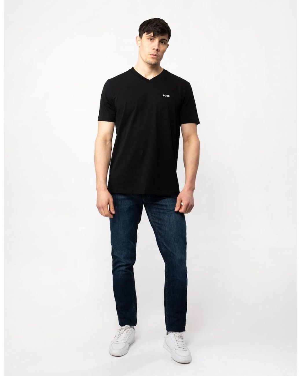 Boss Black Boss Tee V Stretch Cotton V-Neck T-Shirt for men