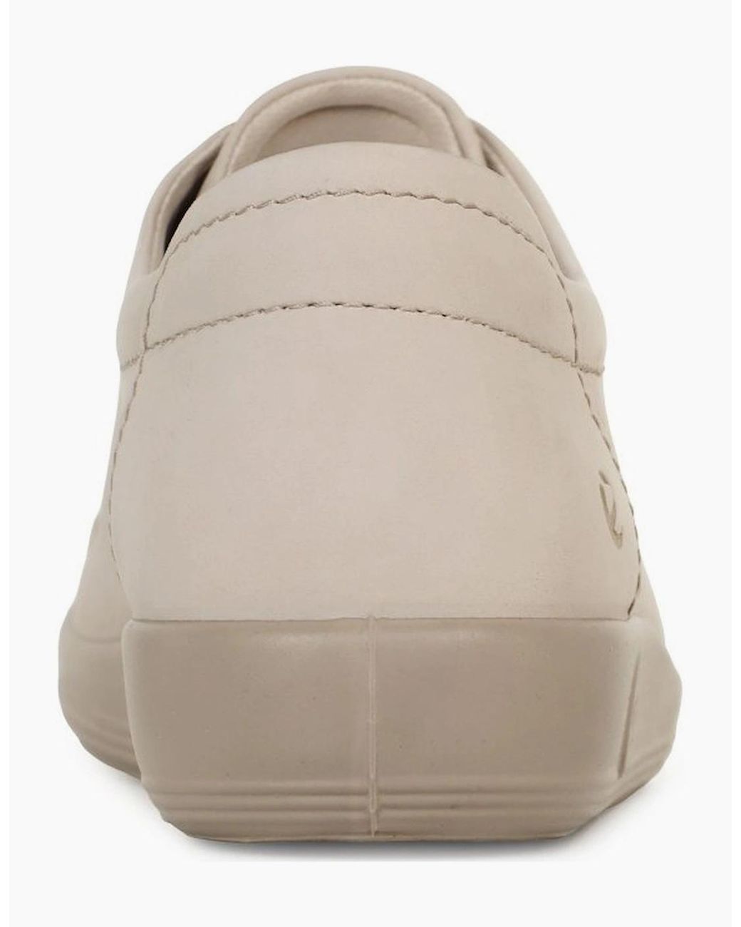 Ecco White Soft 2 Lace Trainers