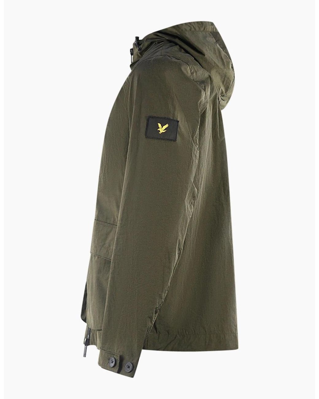 Lyle & Scott Green Lyle & Scott Plain Hooded Jacket for men