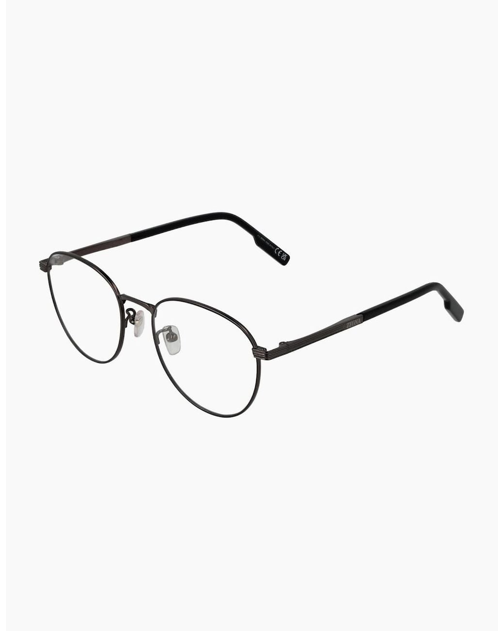 Zegna Brown Optical Frame Ez5252-H 008 52 Titanium for men