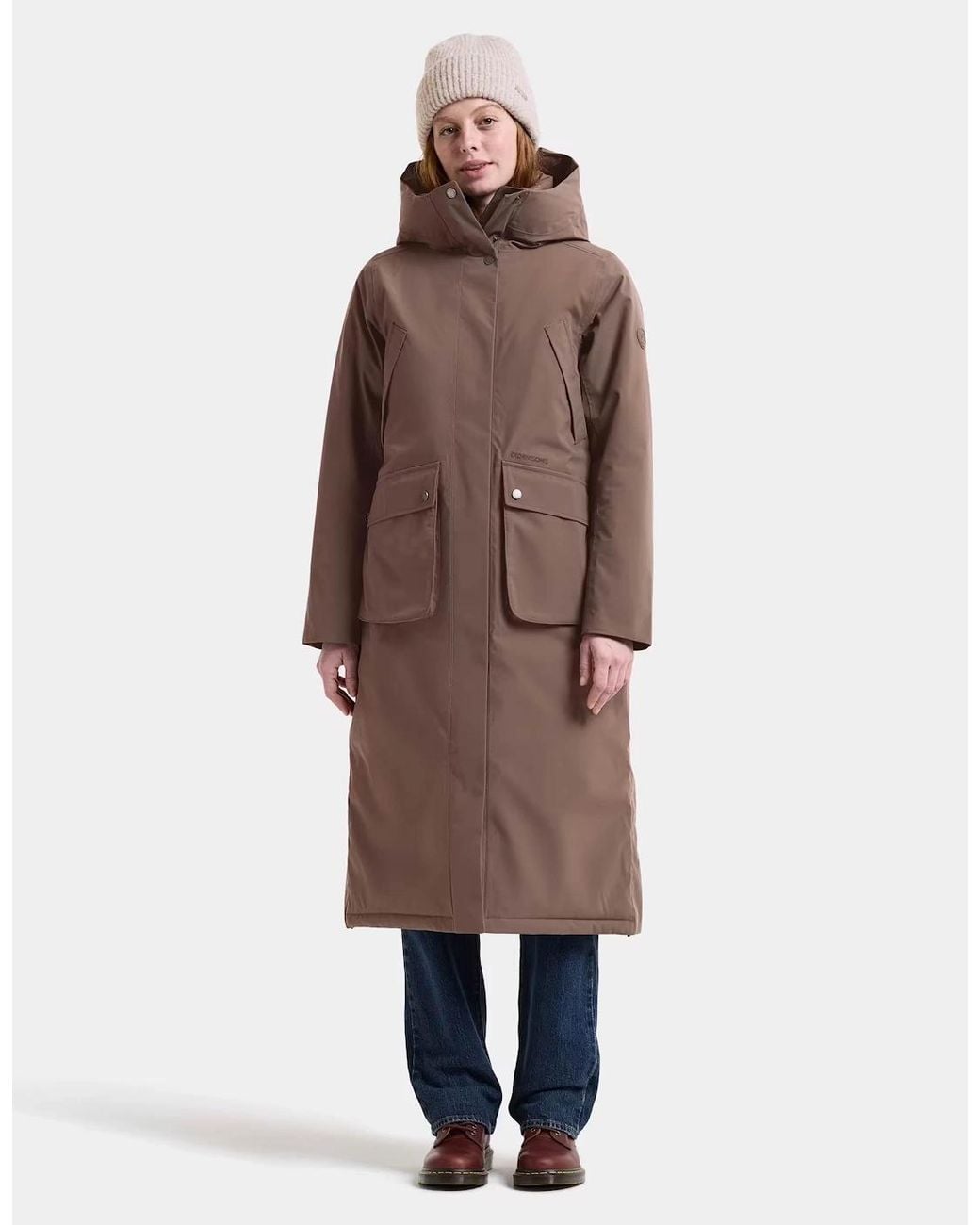 Didriksons Brown Melody Long Parka 2