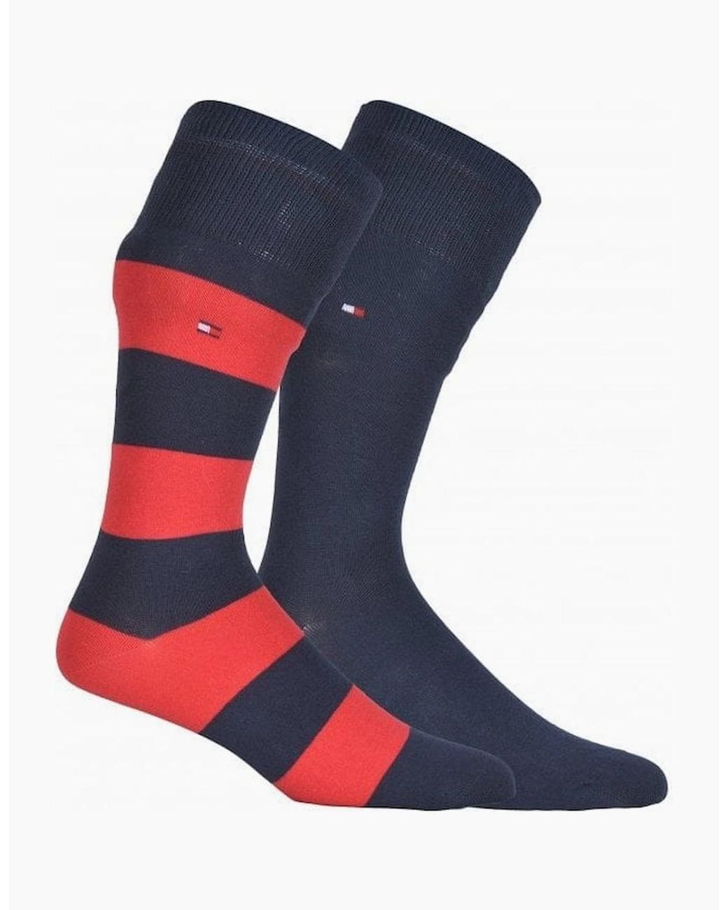 Tommy Hilfiger Blue 2-Pack Rugby Stripe Socks for men