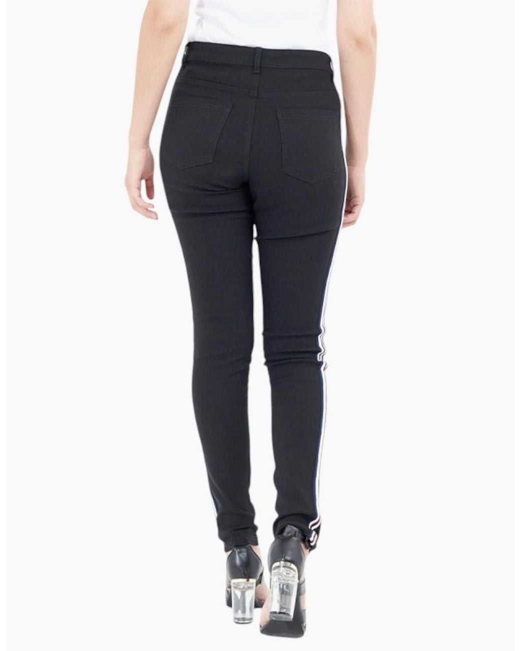 Brave Soul Black Denim Jeggings Stretchy Push Up Jeans Ladies Skinny Leggings