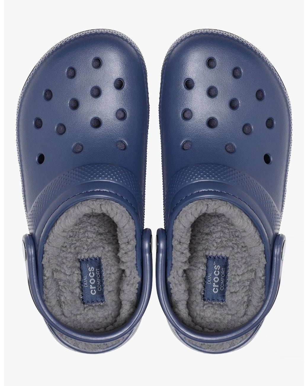 CROCSTM Blue 203591-459 Classic Lined Clogs/Charcoal