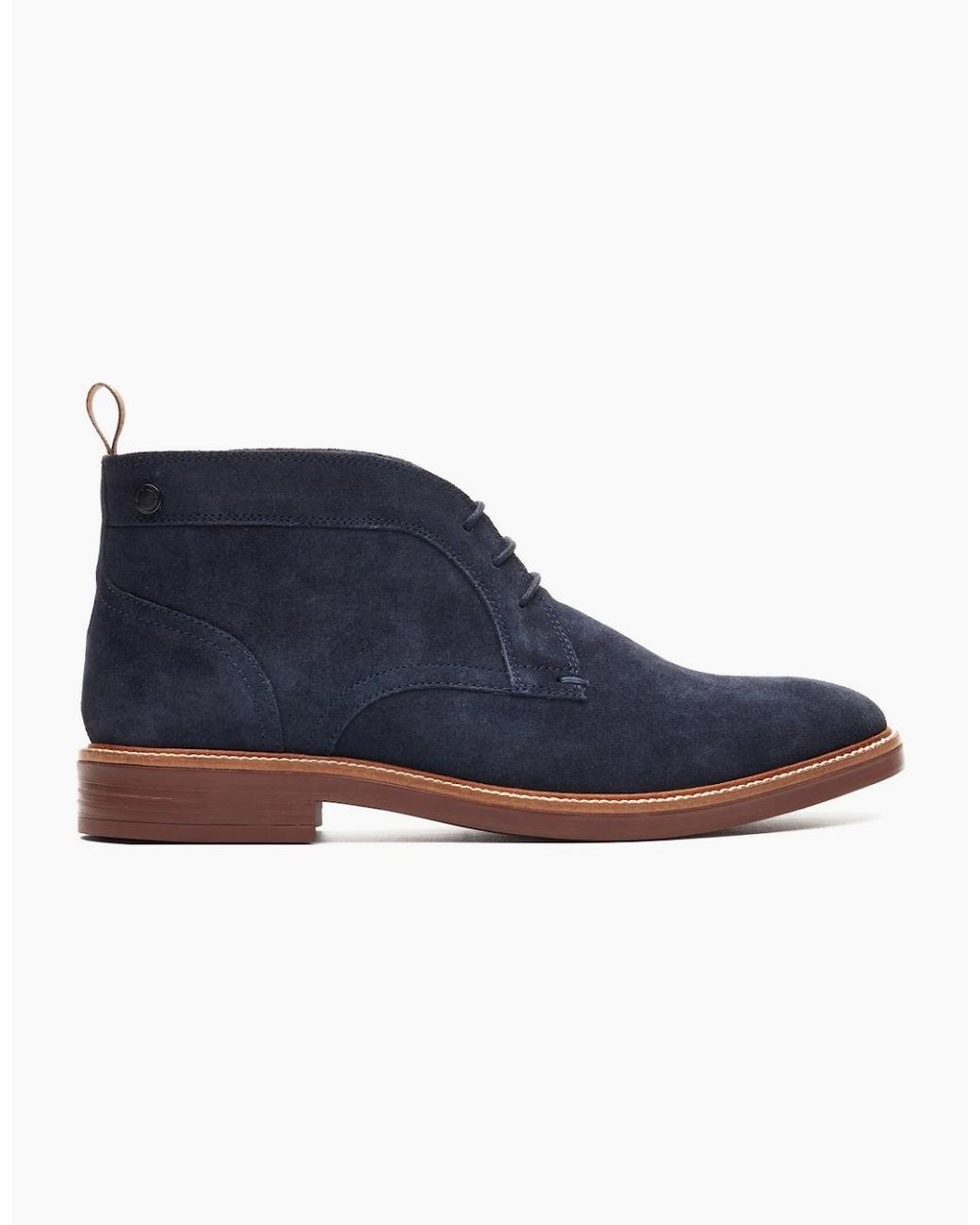 Base London Blue Lincoln Chukka Boots for men