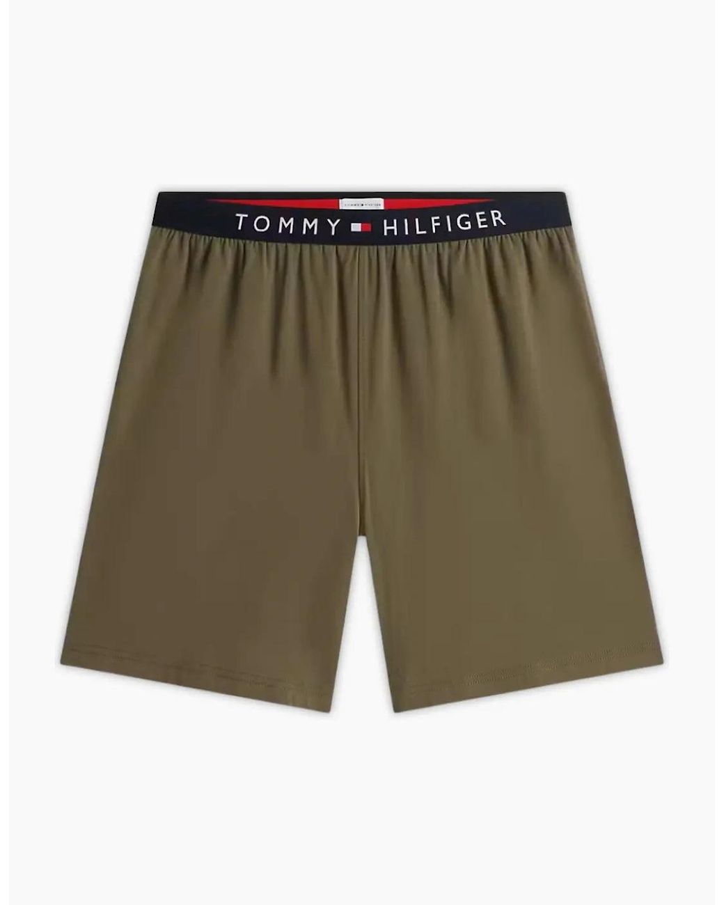 Tommy Hilfiger Green Th Original Jersey T-Shirt & Shorts Pyjama Set, Utility for men