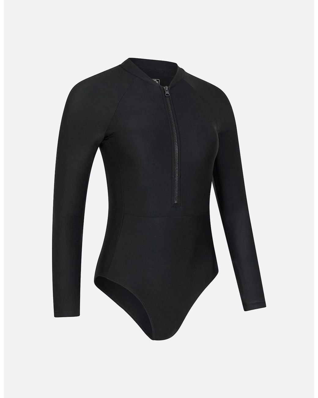 Mountain Warehouse Blue Ladies Surfer Long-Sleeved One Piece Swimsuit