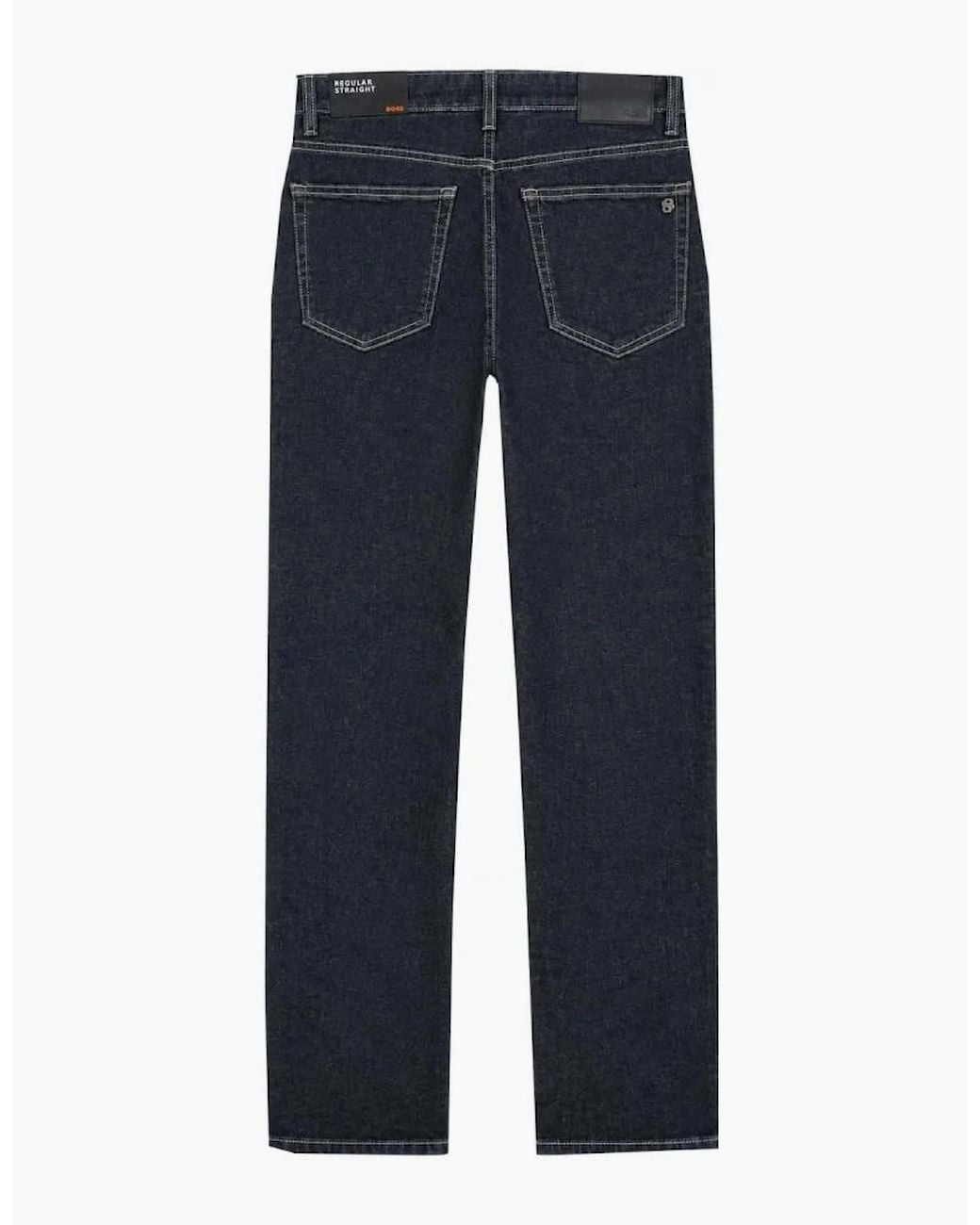 Boss Blue Dark Ogden Regular Fit Jeans for men