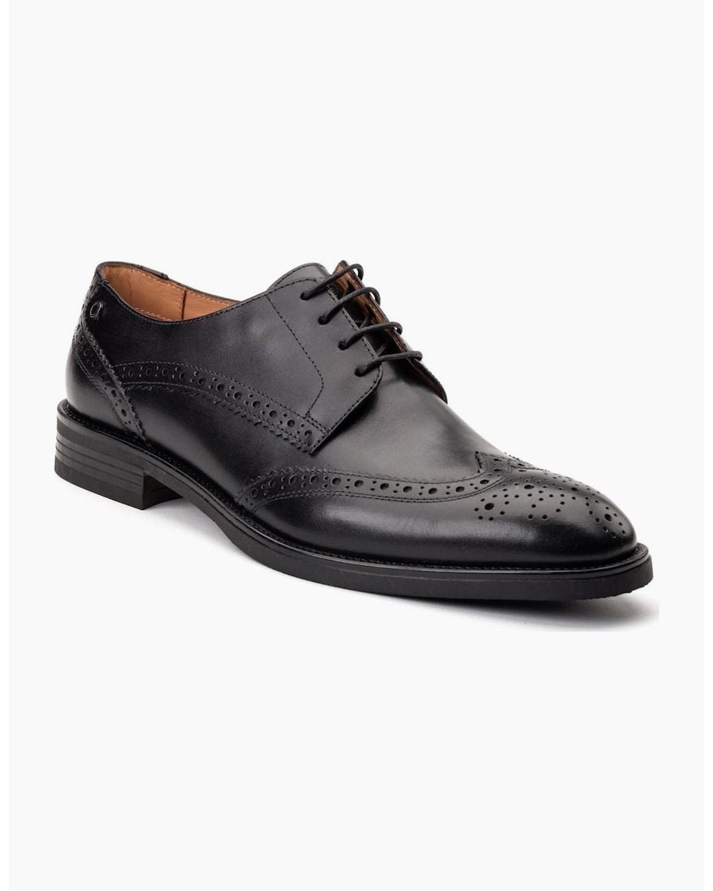 Base London Black Pocket Brogues for men