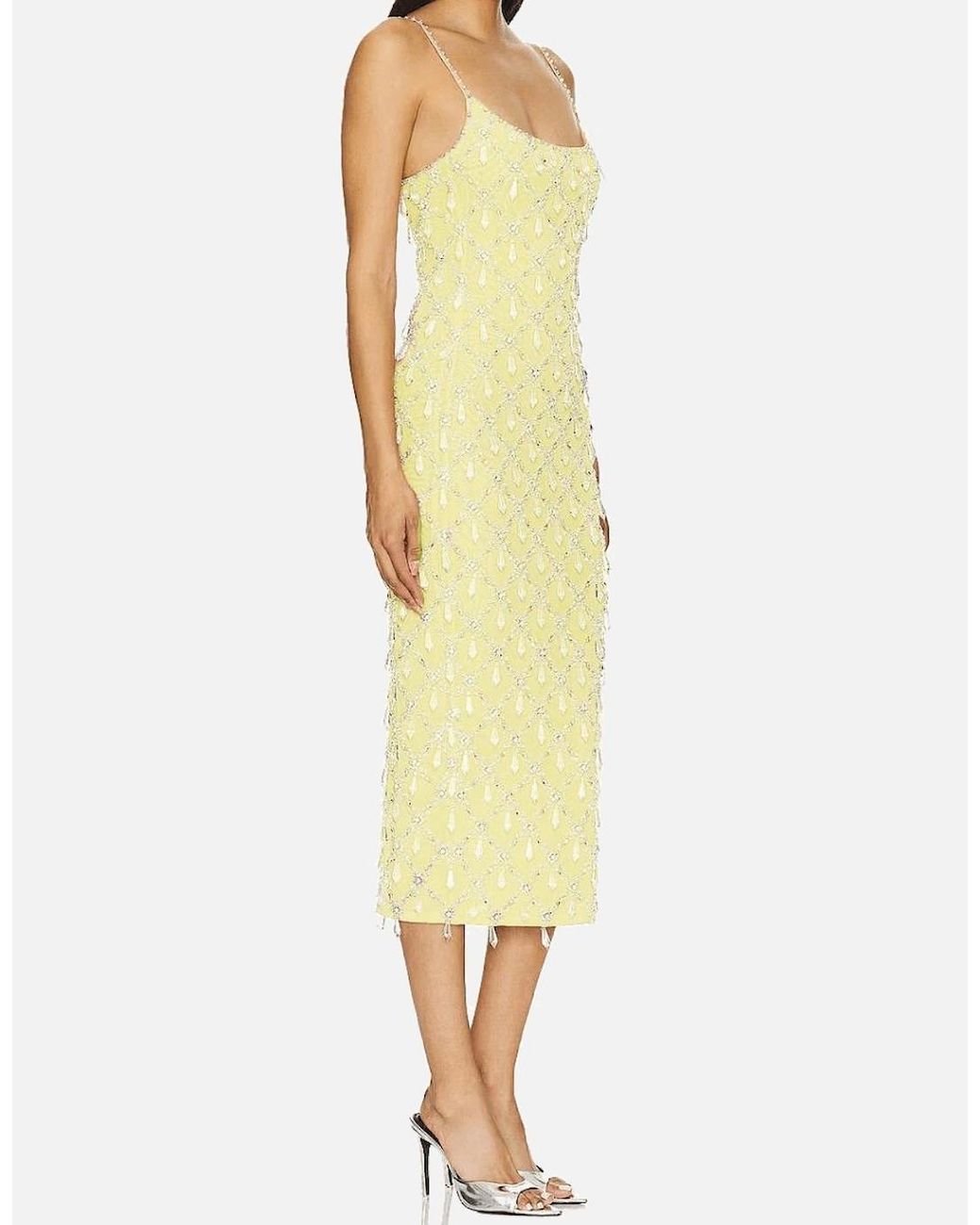 Oceanus White Calliope Luxury Crystal Maxi Party Dress Multi Colour