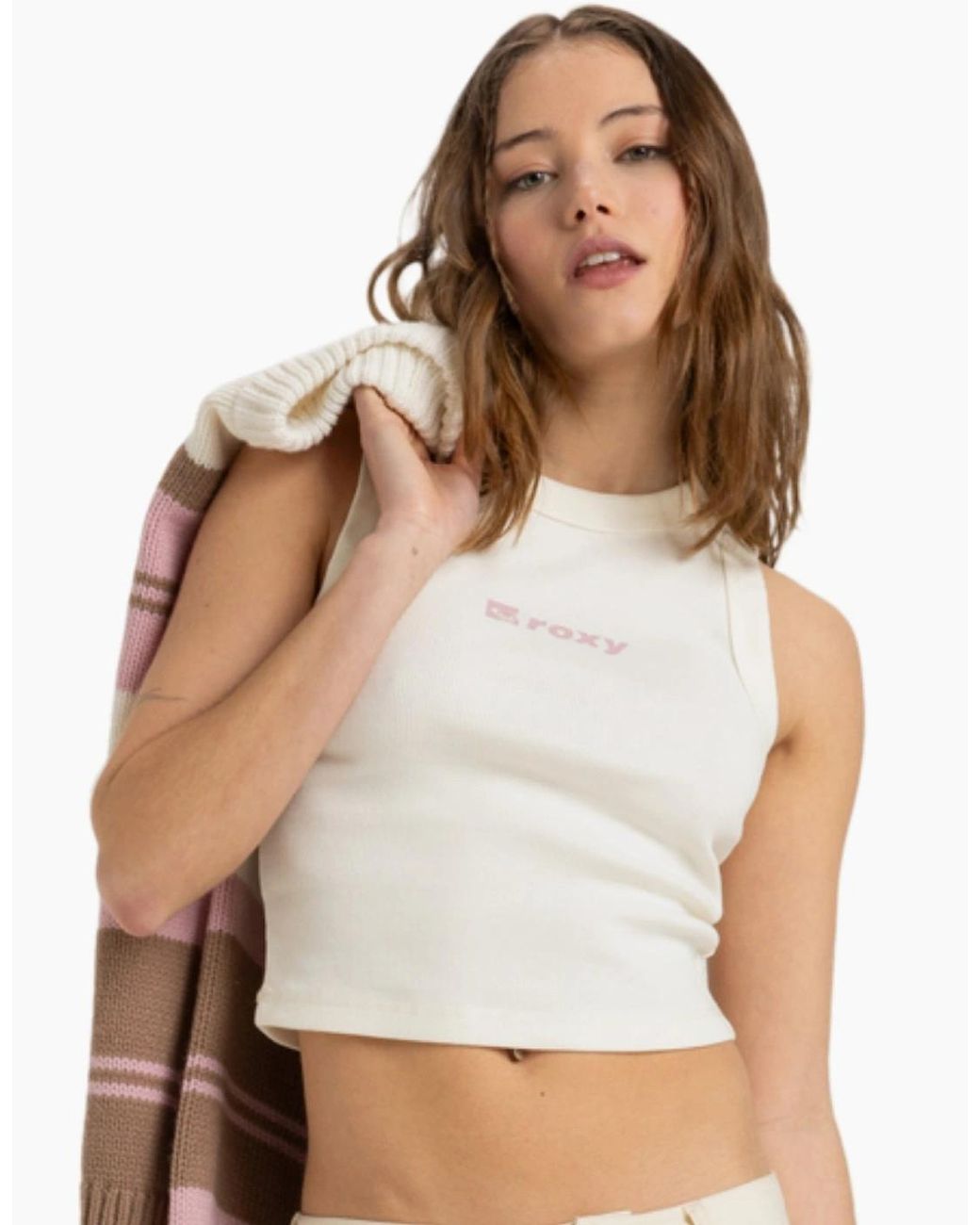 Roxy Brown Iconic Days Tank Top Vest