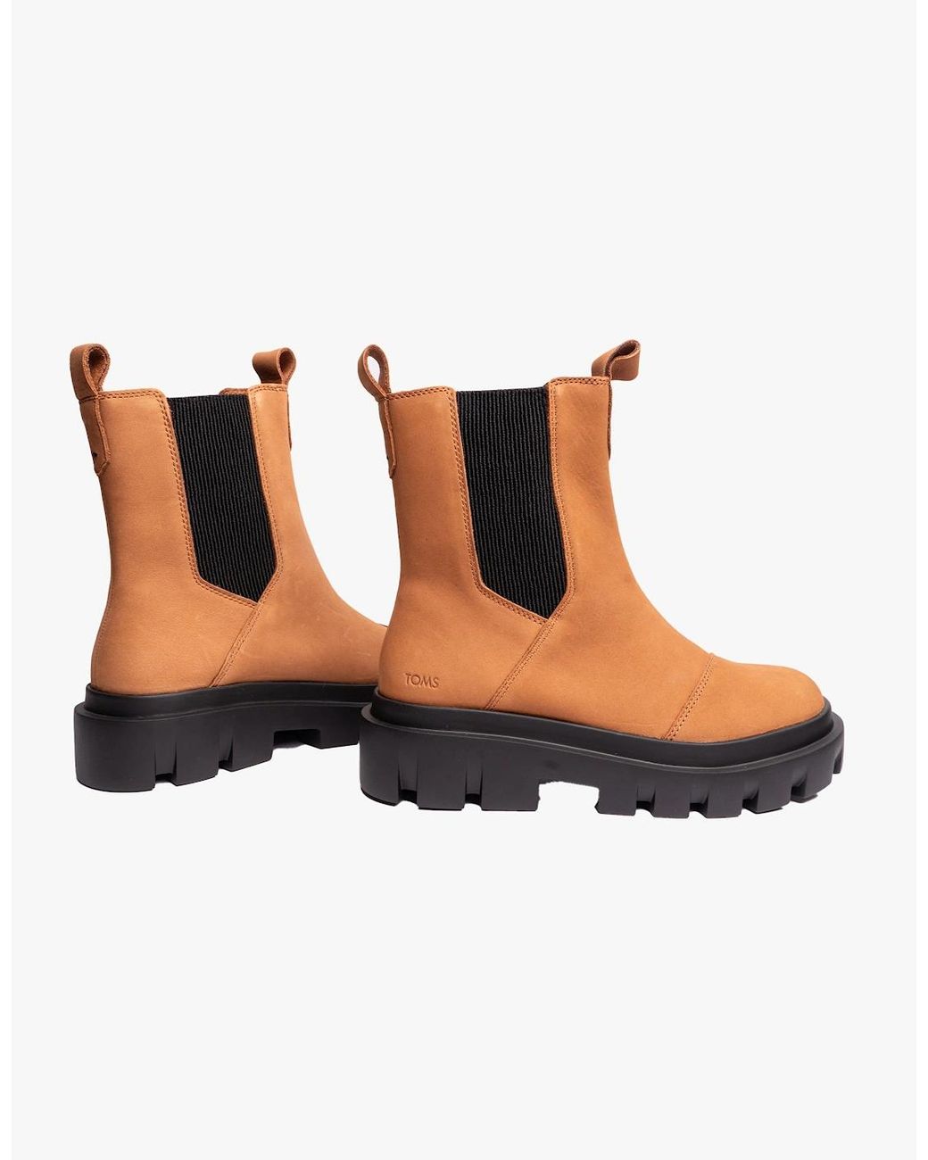 TOMS Brown Rowan Boots Tan