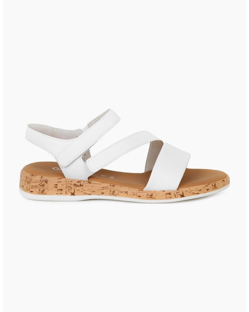 Gabor White Oporto Sandals