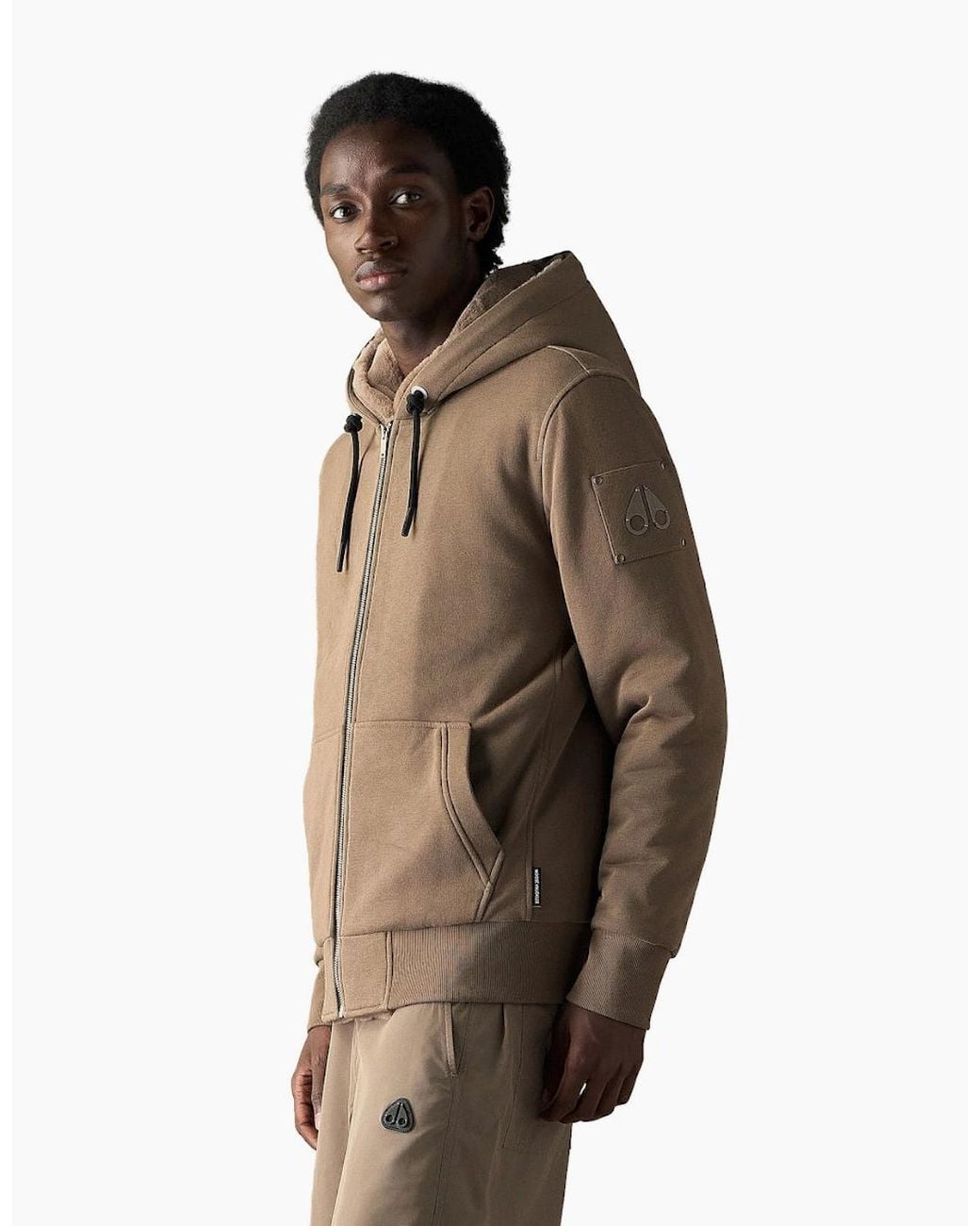 Moose Knuckles Brown Classic Bunny Hoody 2019 Ashen W/Ash for men