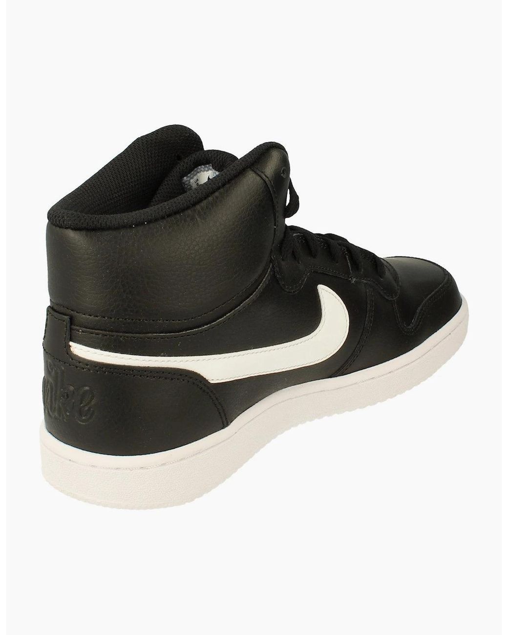 Nike Black Ebernon Mid Trainers Aq1773 002 for men