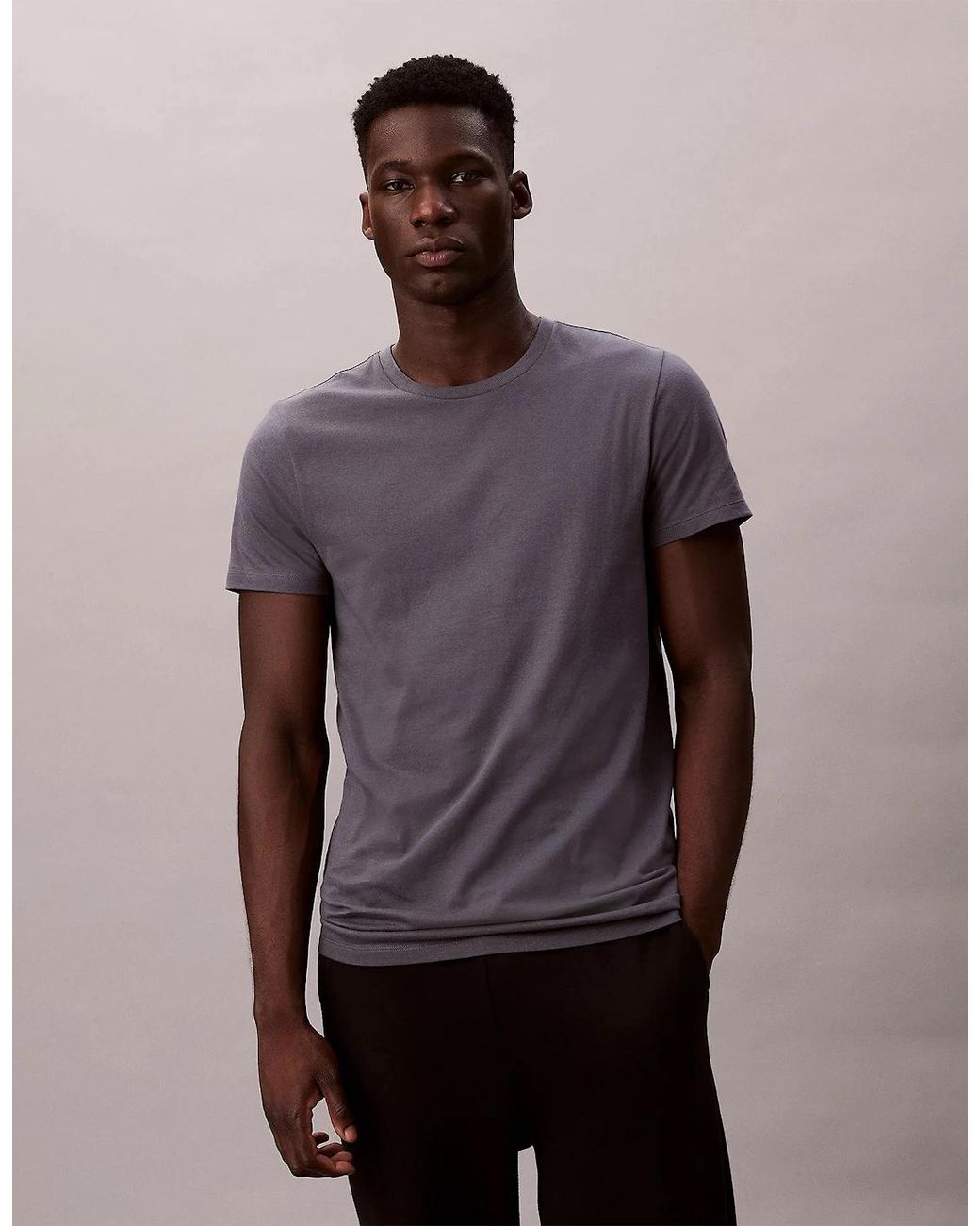 Calvin Klein Crew Neck 3 Pack T-Shirts & Tank Tops Multicoloured for men