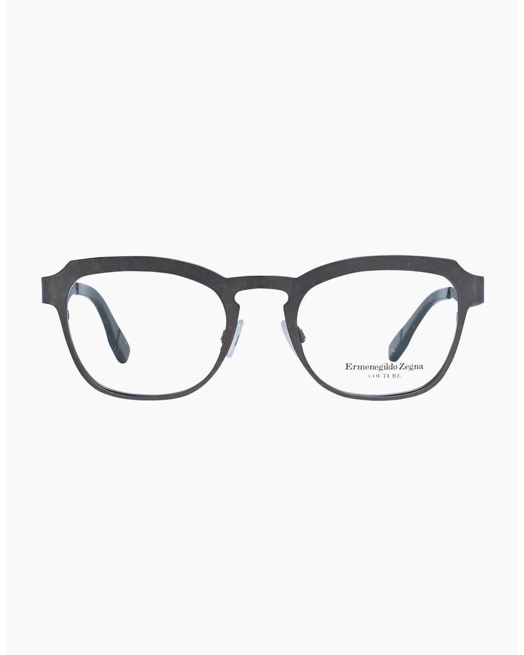 Zegna Gray Optical Frame Zc5004 49 020 Titanium for men
