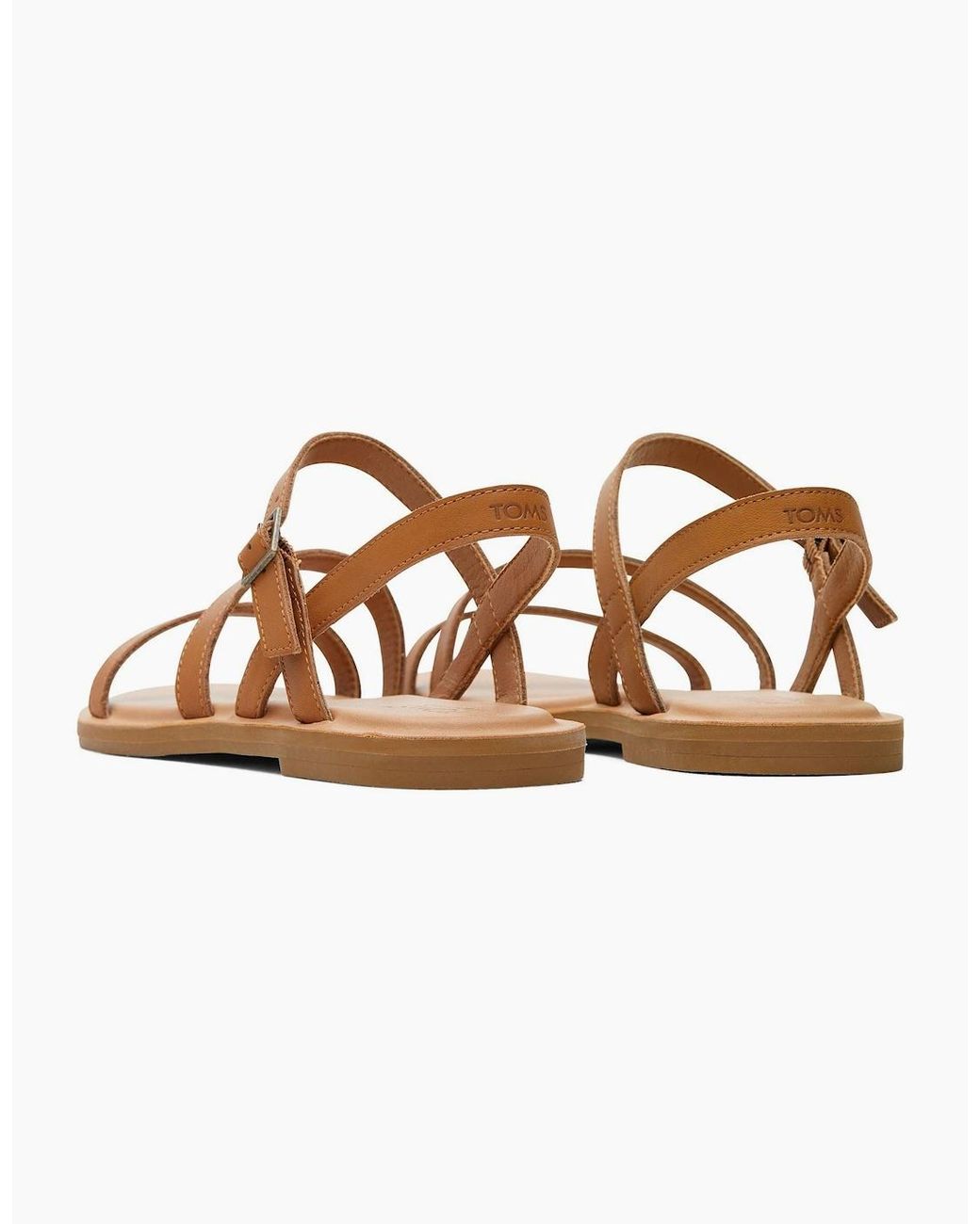 TOMS Brown Kira Leather Tan Sandals for men
