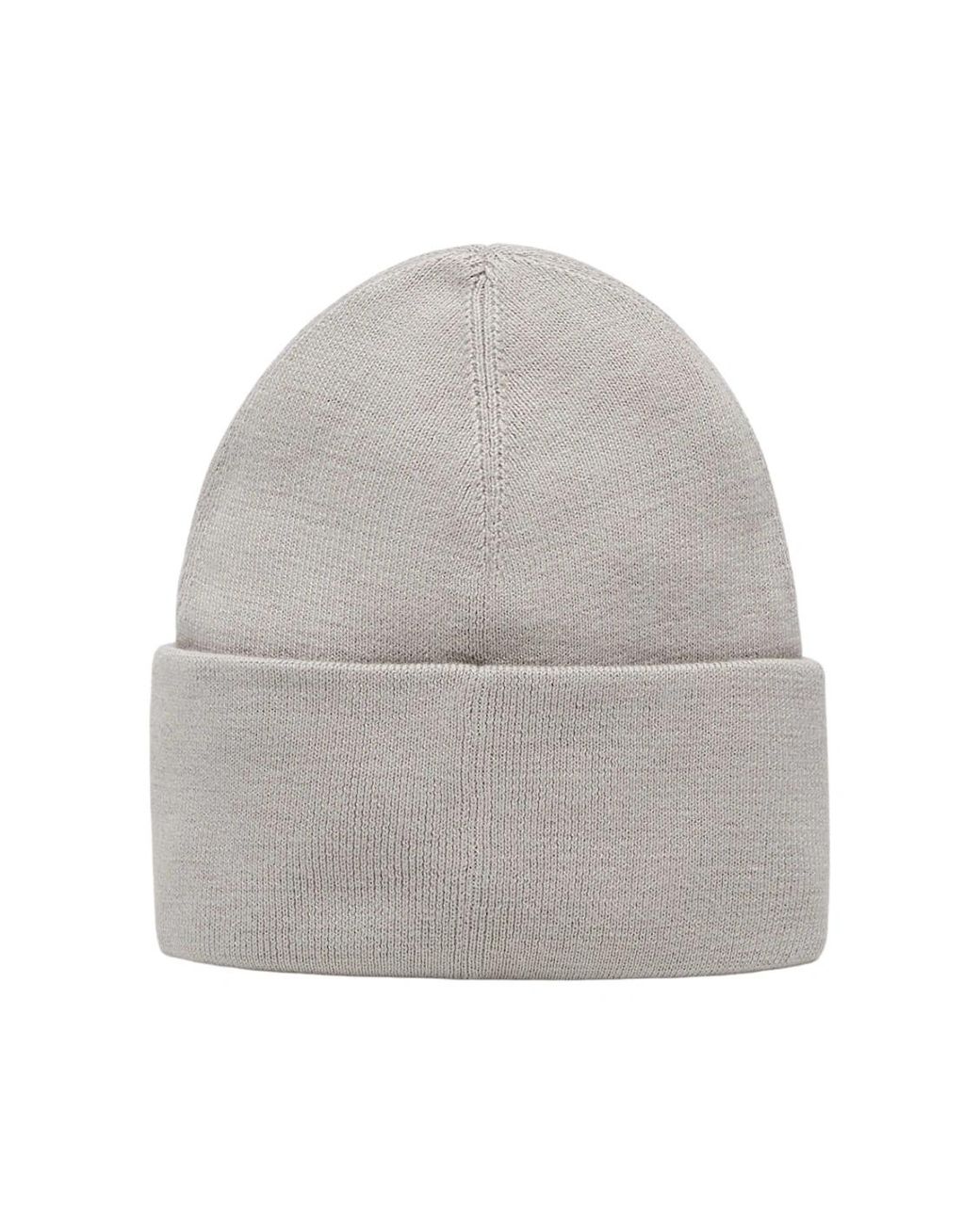 Fred Perry Gray Graphic Logo Concrete Beanie