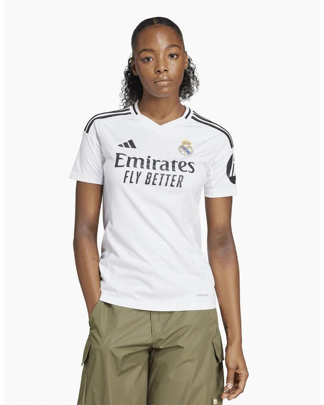 Adidas White Real H Jersey W