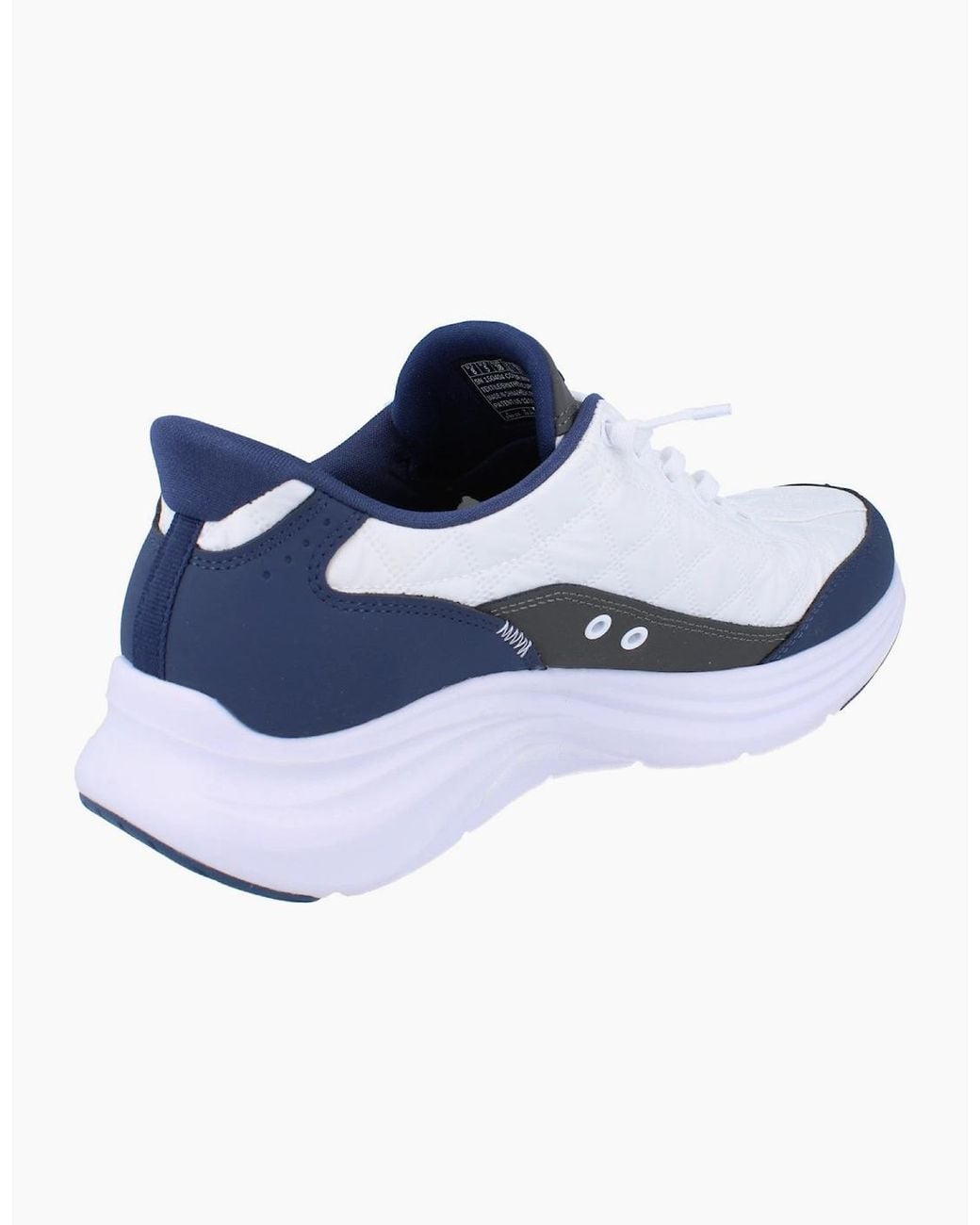 Skechers Blue Hands Free Slip-Ins Contour Foam Trainers 150404 Shoes Wnv