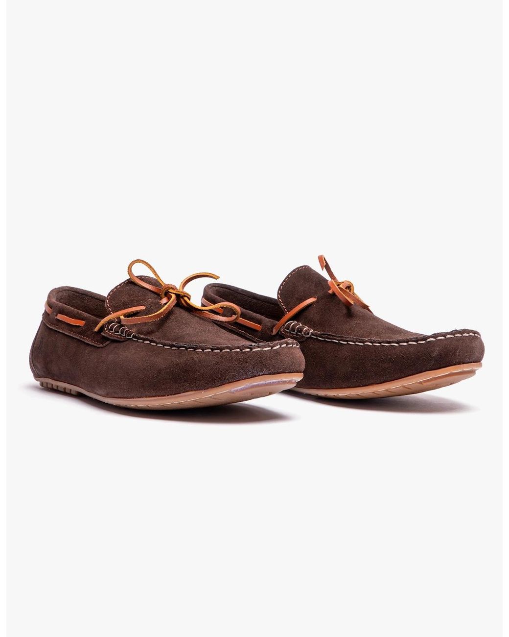 Hush Puppies Brown Reuben Boat Shoes for men