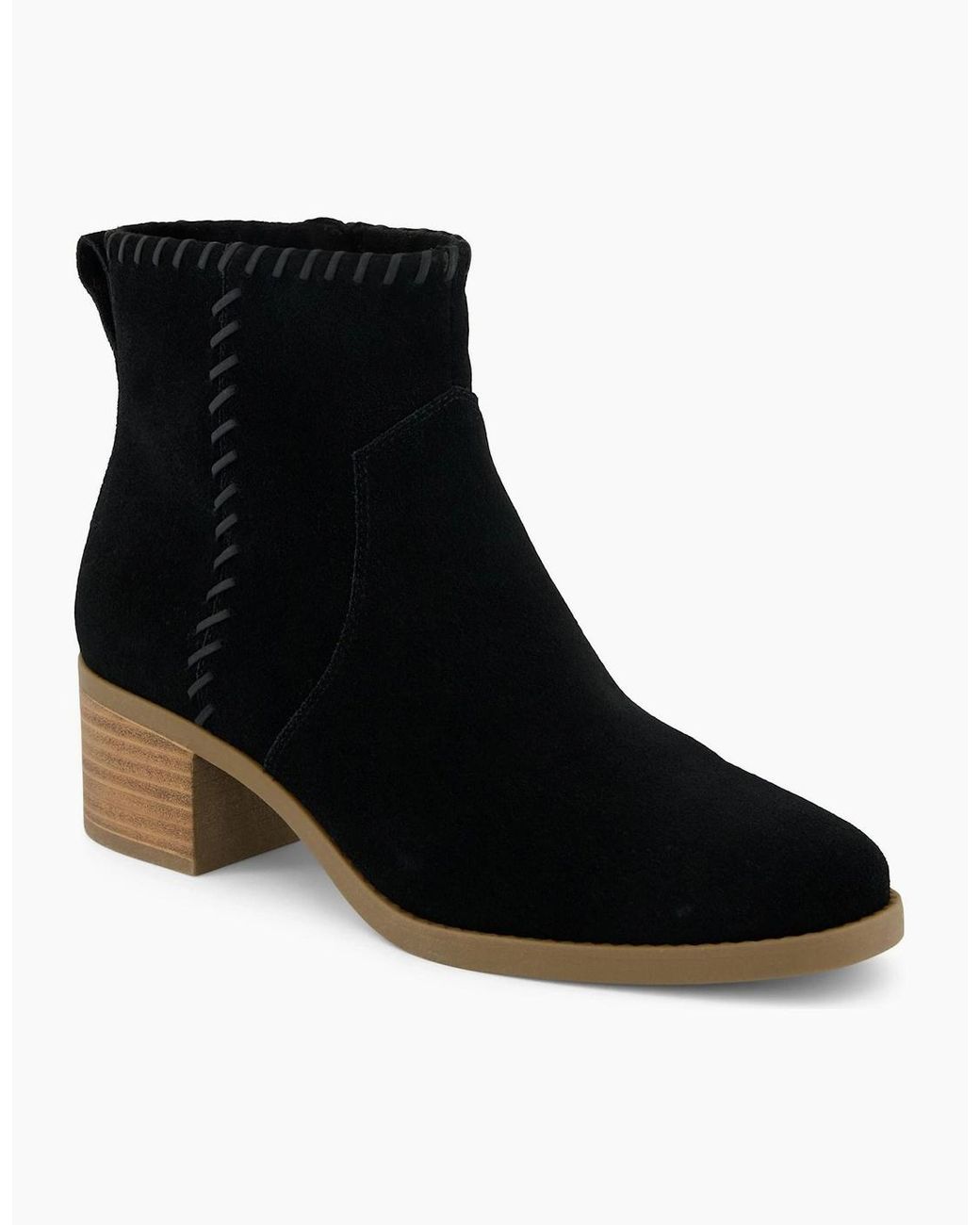 TOMS Black Delilah Heeled Boots