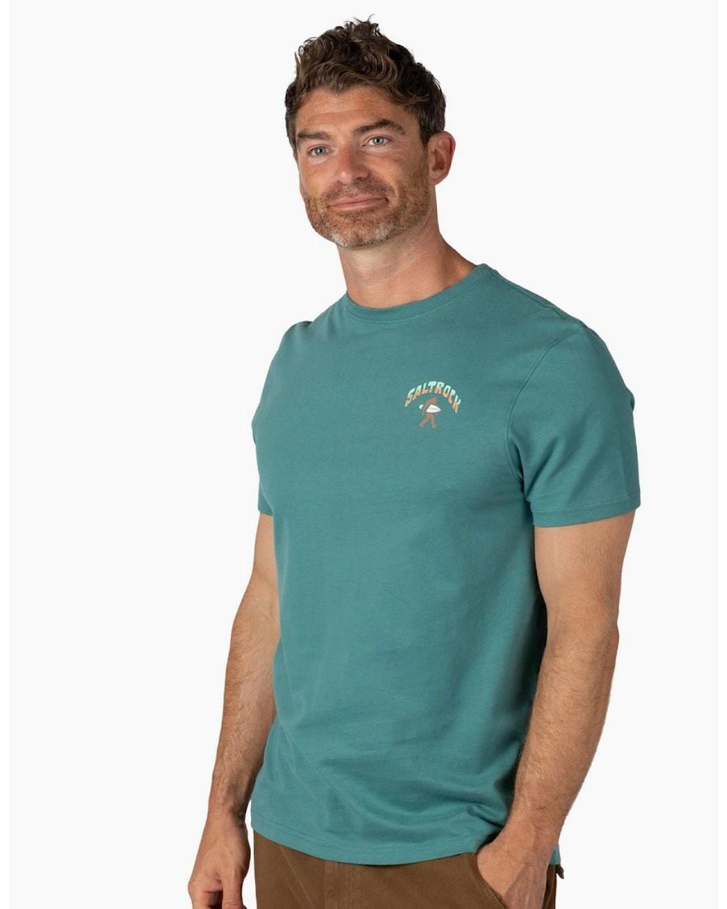 Saltrock Green Base Camp Short Sleeve T-Shirt for men