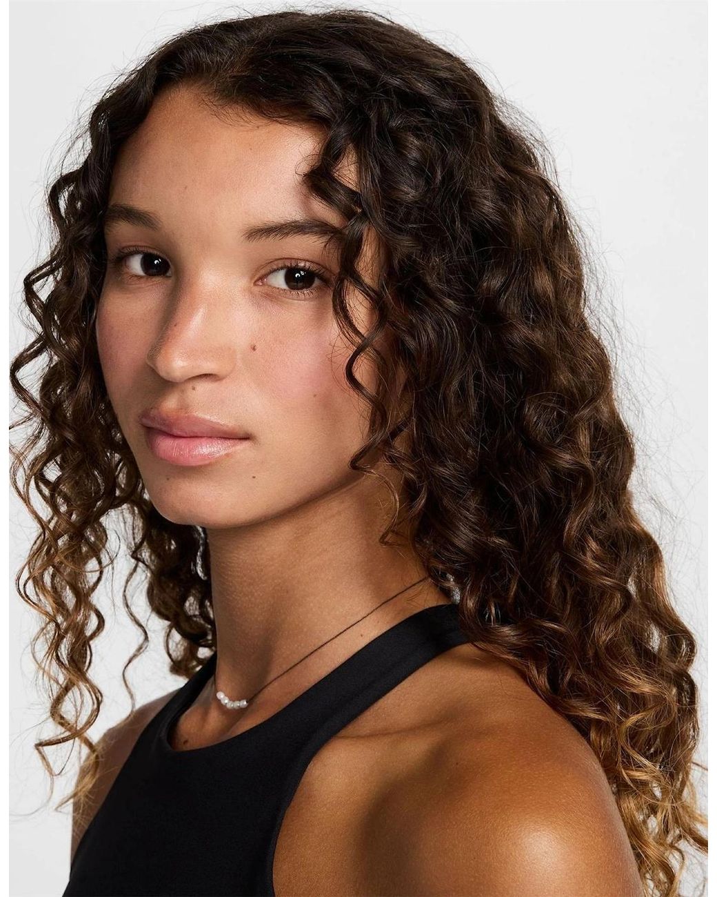 Nike Blue Twist High Neck Sports Bra