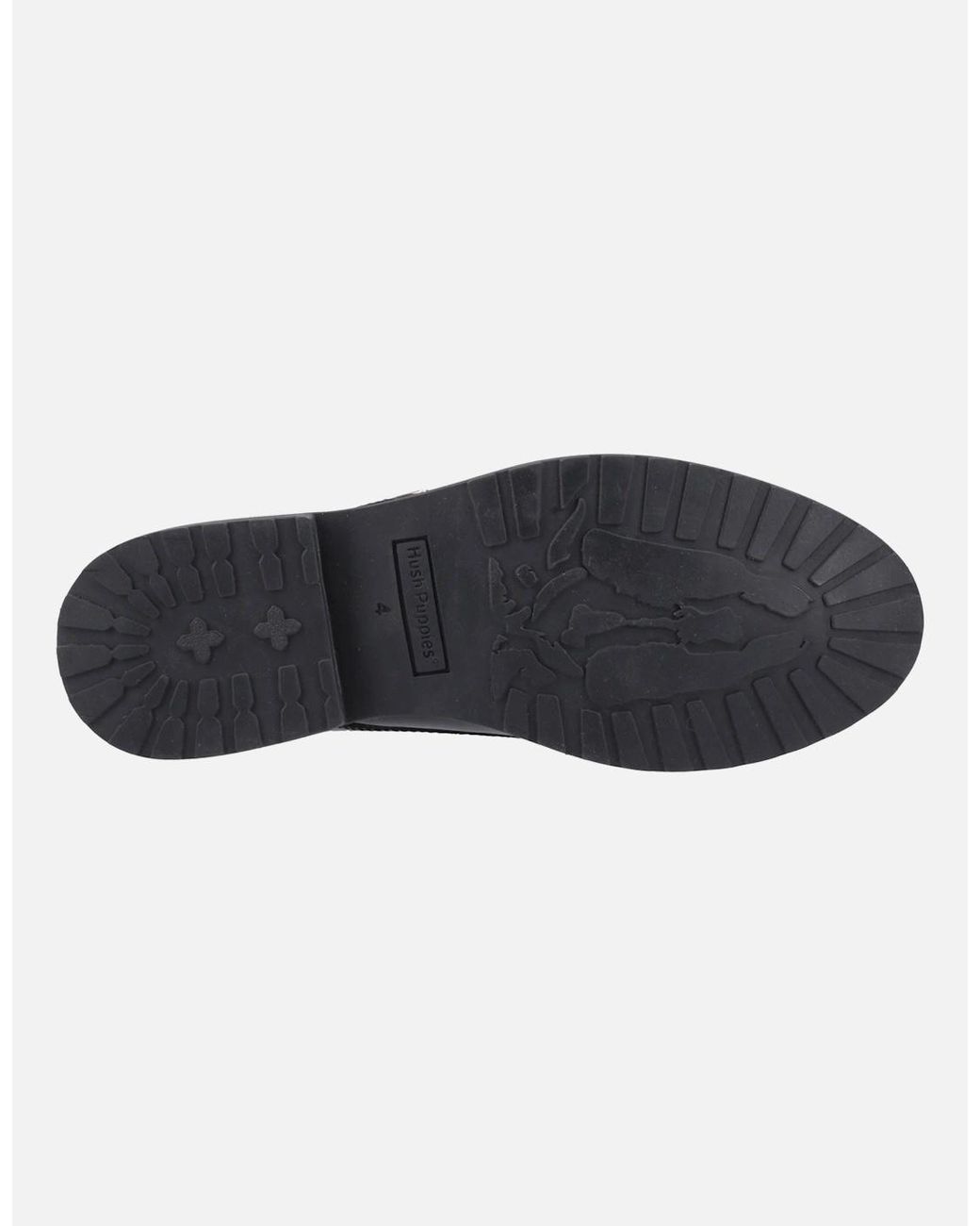 Hush Puppies Black Verity Leather Patent Shoes