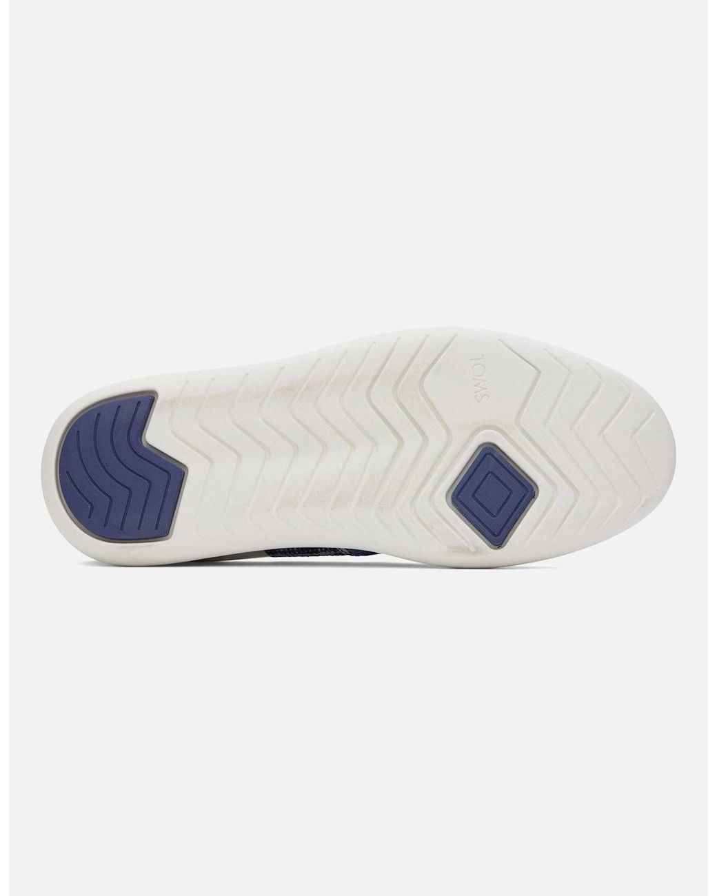 TOMS Blue Alpargata Mallow 100% Cotton Espadrilles