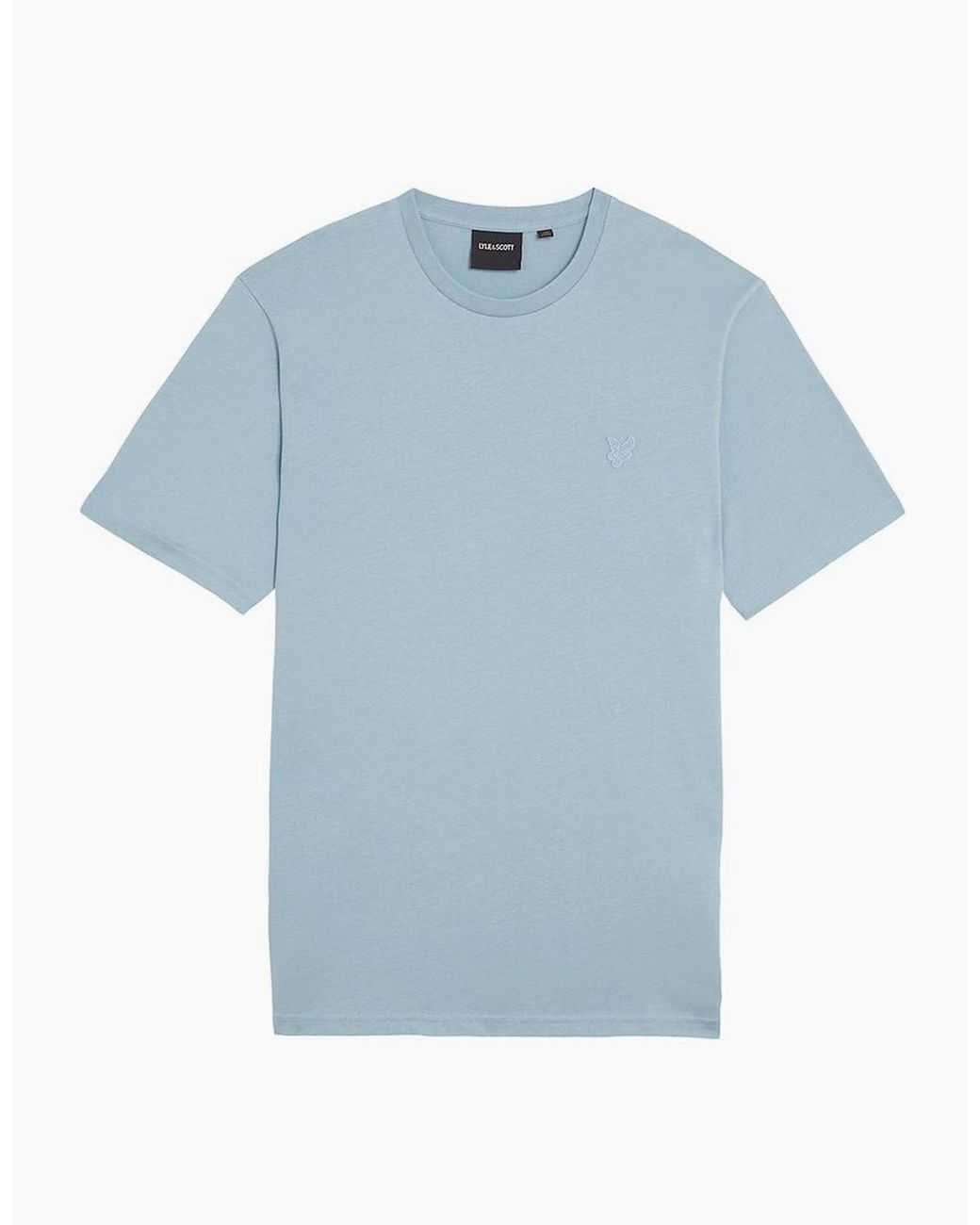 Lyle & Scott Blue Lyle & Scott Tonal Eagle T Shirt Ash for men