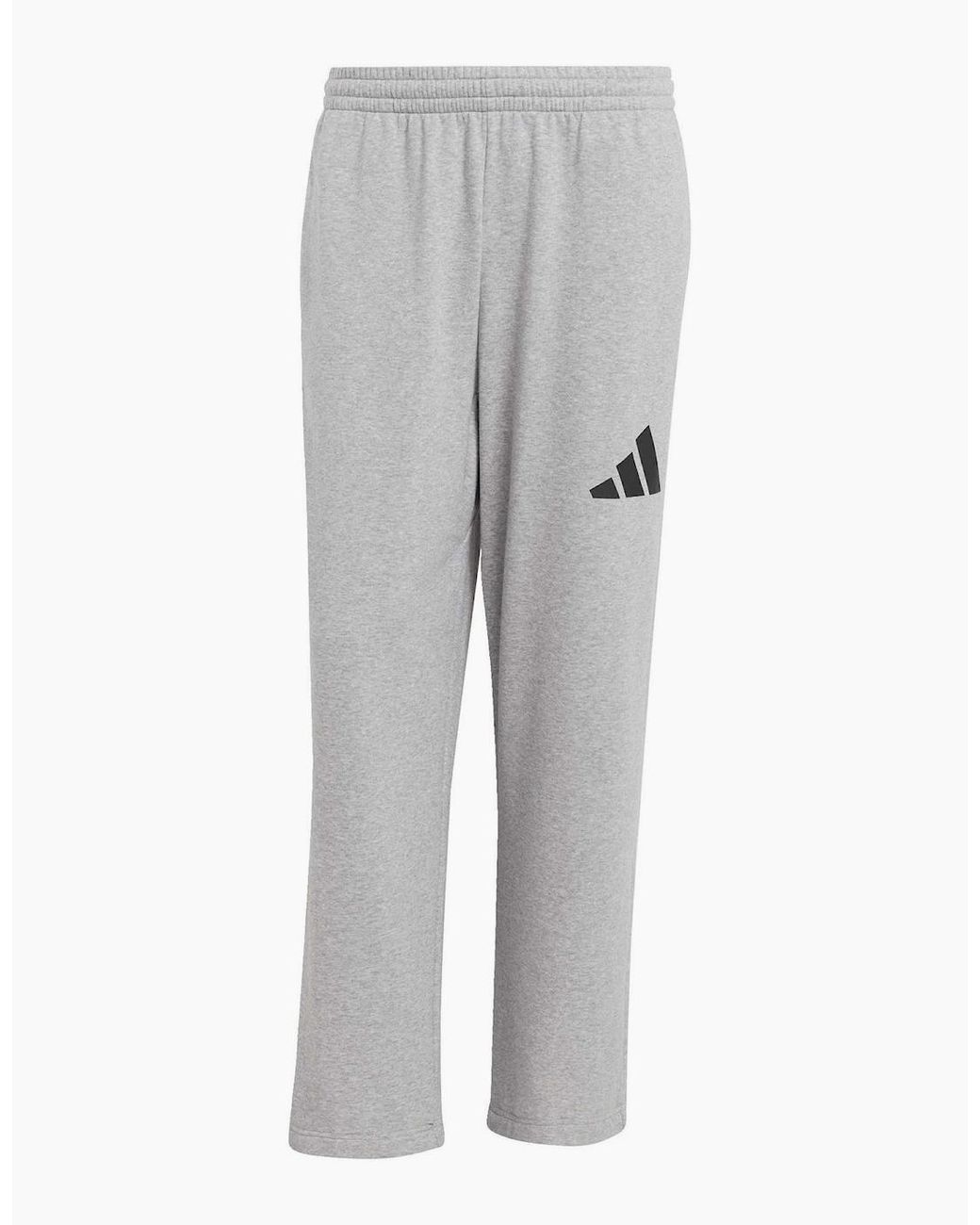 Adidas Gray Wide Fleece Joggers for men