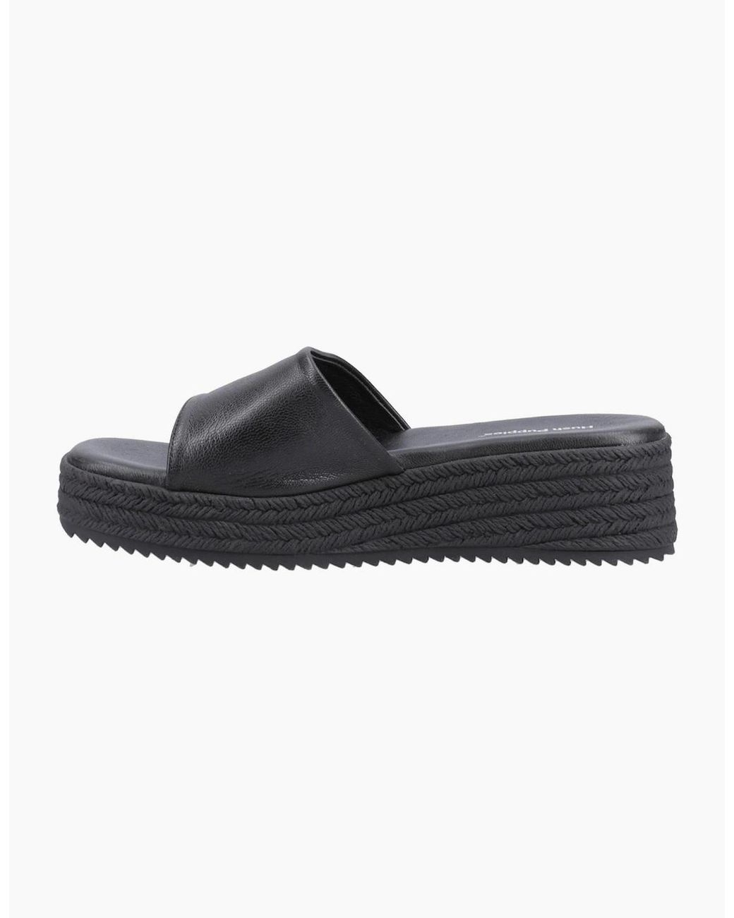 Hush Puppies Black Robin Slide Sandals