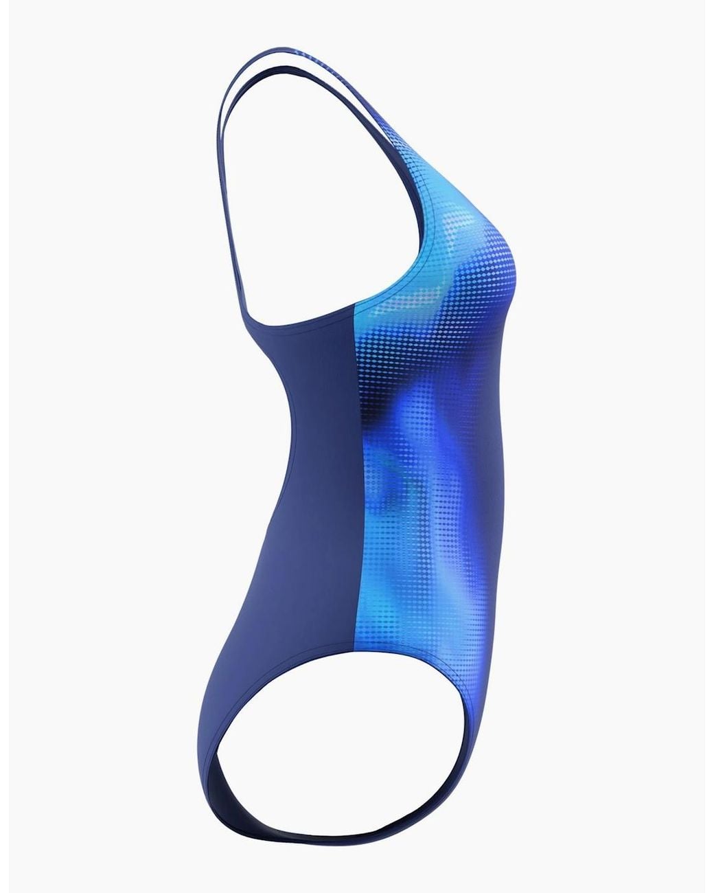Speedo Blue Ladies Medalist Printed One Piece Swimsuit