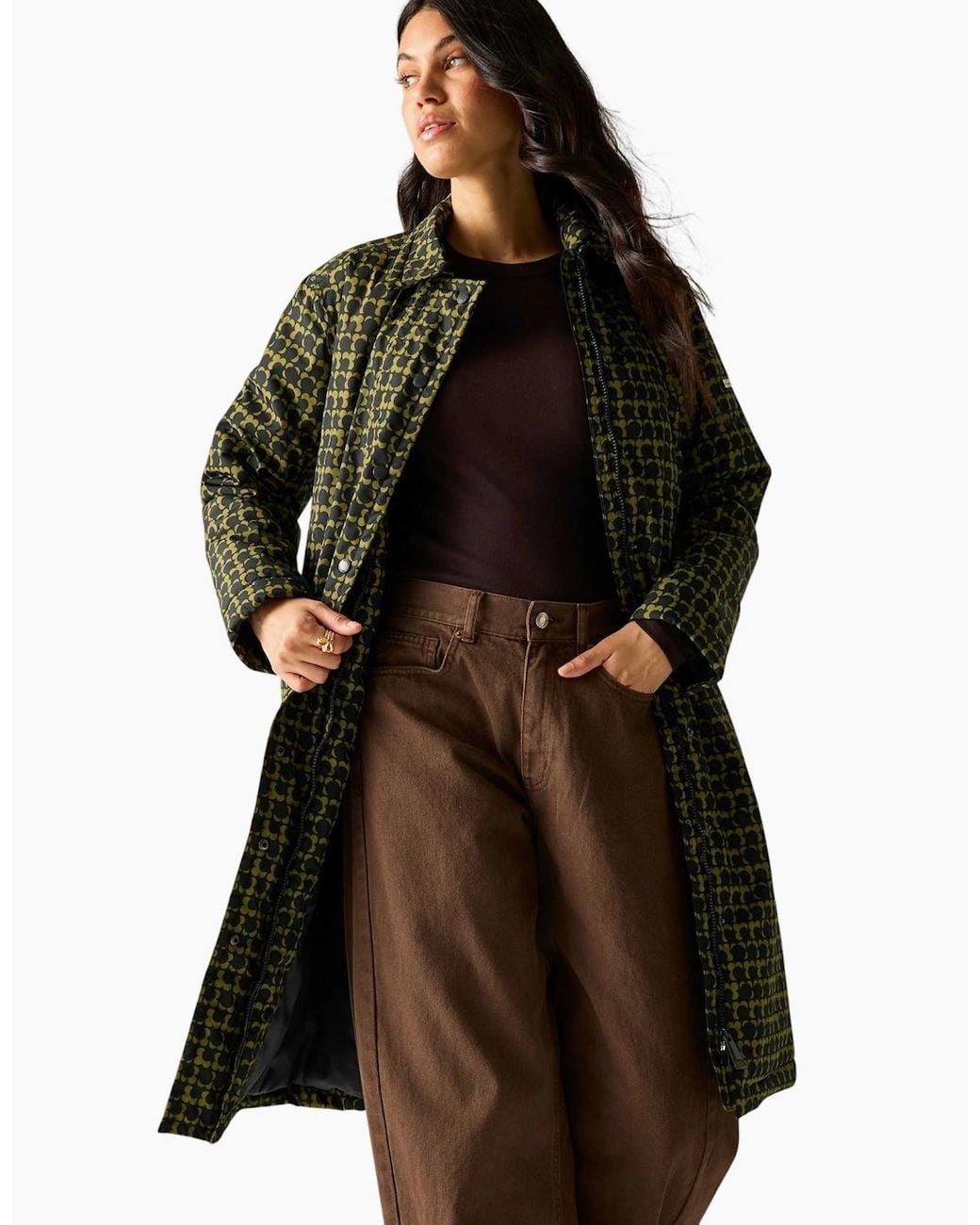 Regatta Green Ladies Orla Eclipse Waterproof Mackintosh