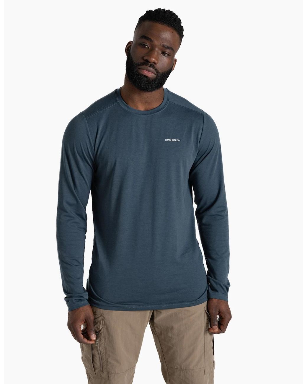 Craghoppers Blue Abel Nosilife Long-Sleeved T-Shirt for men