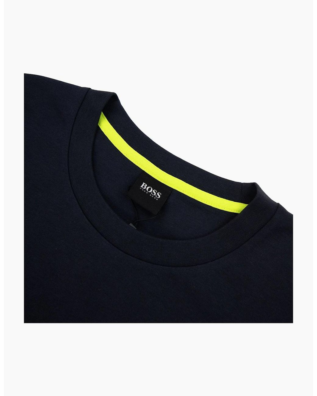 Boss Blue Logo Print Tracksuit Sweatshirt 400 Ds3 for men