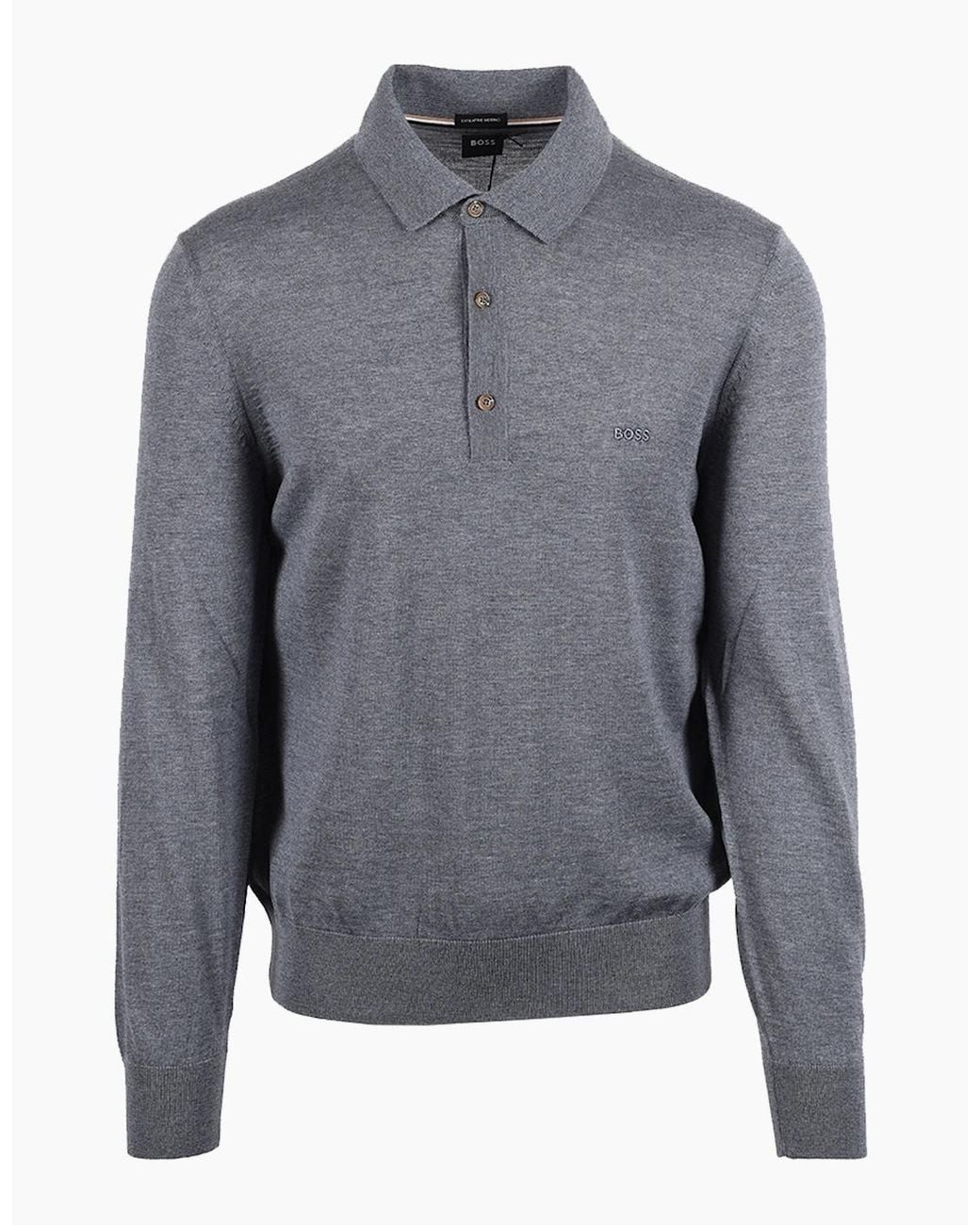 Boss Gray Boss Boss H Lancione Polo Medium for men