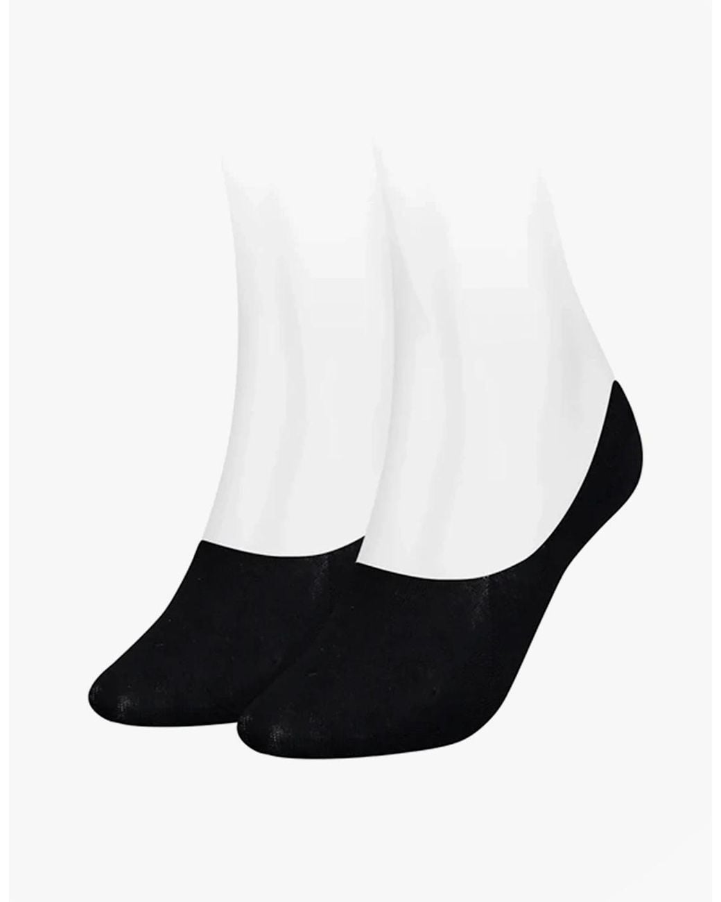 Tommy Hilfiger Black 2 Pack Invisible Socks