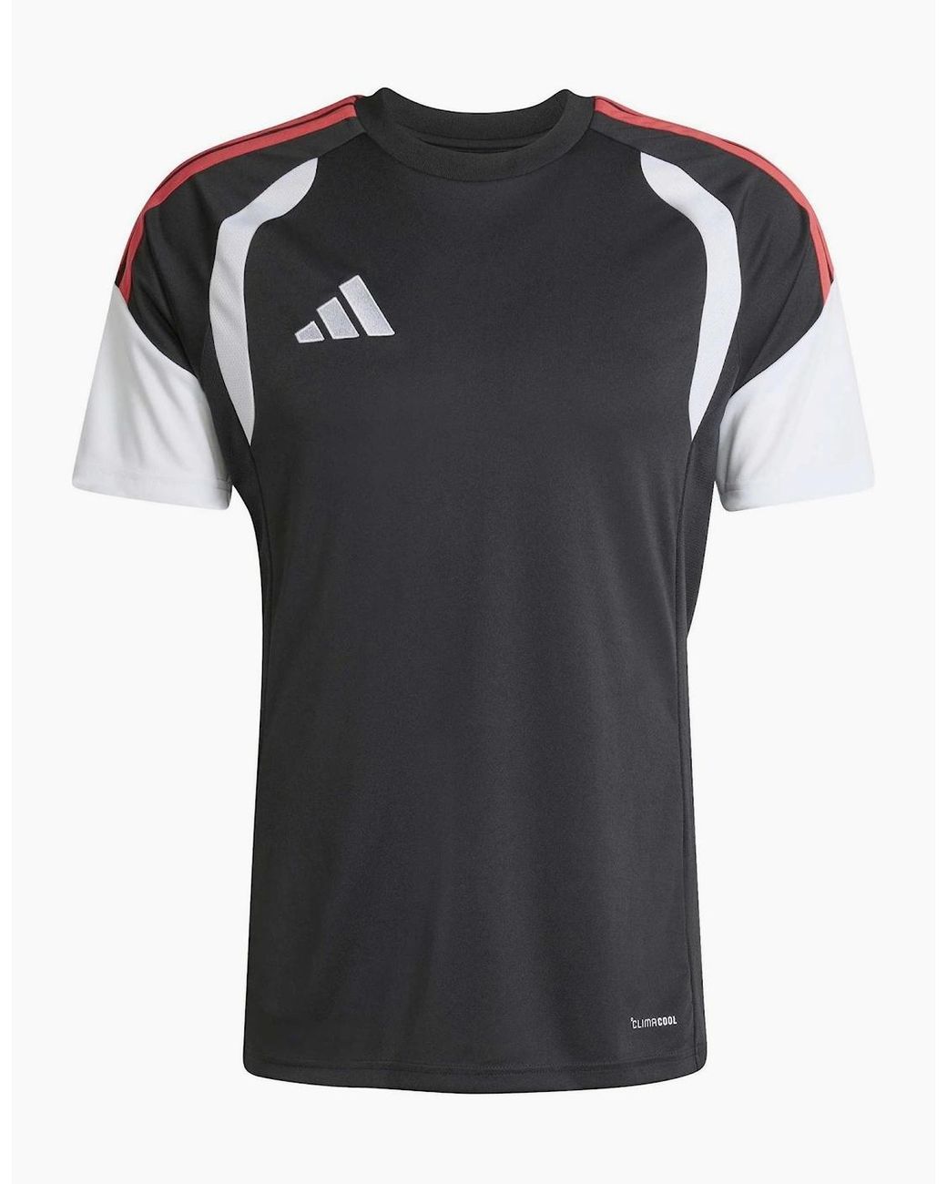 Adidas Black Tiro Crew Neck Raglan Short Sleeve Jersey T-Shirt for men