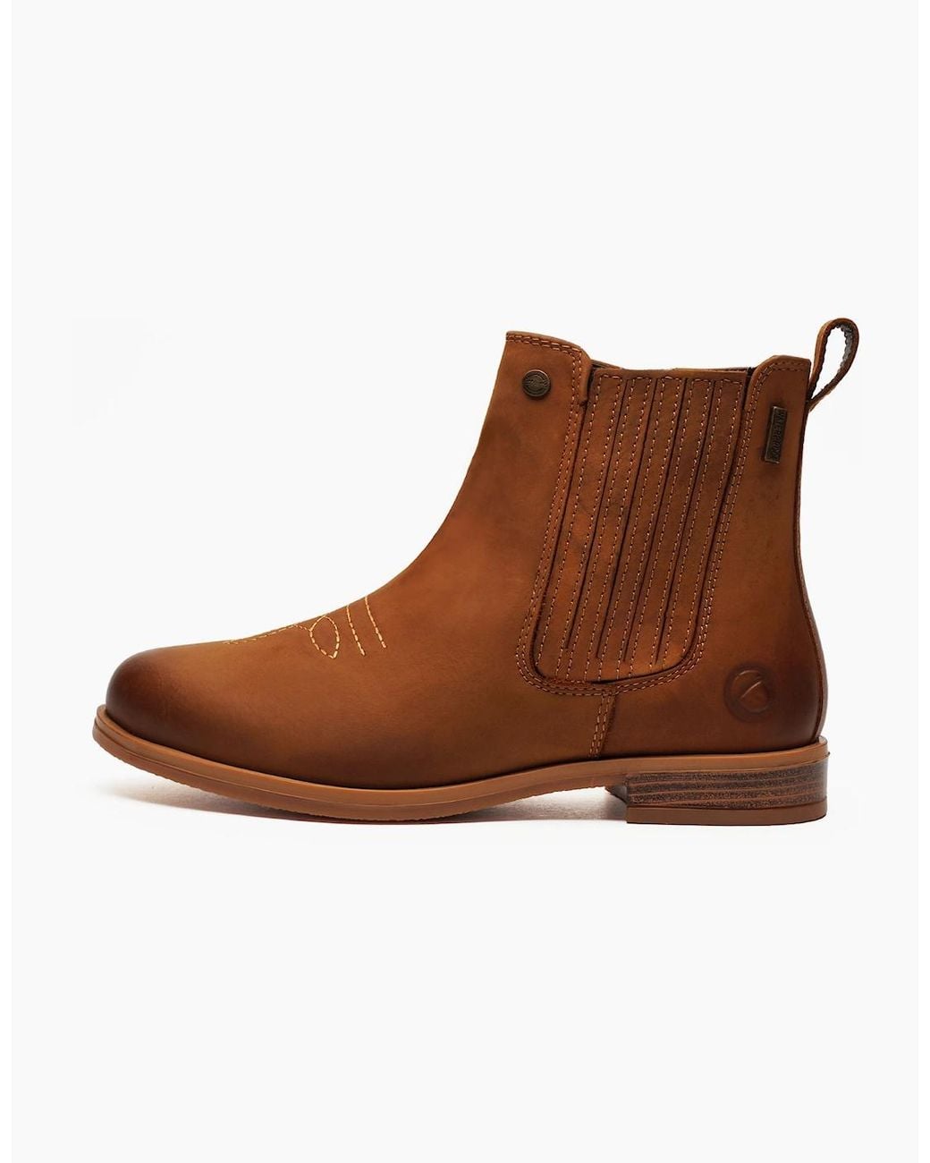 Cotswold Brown Didbrook Waterproof Leather Ankle Boots Tan
